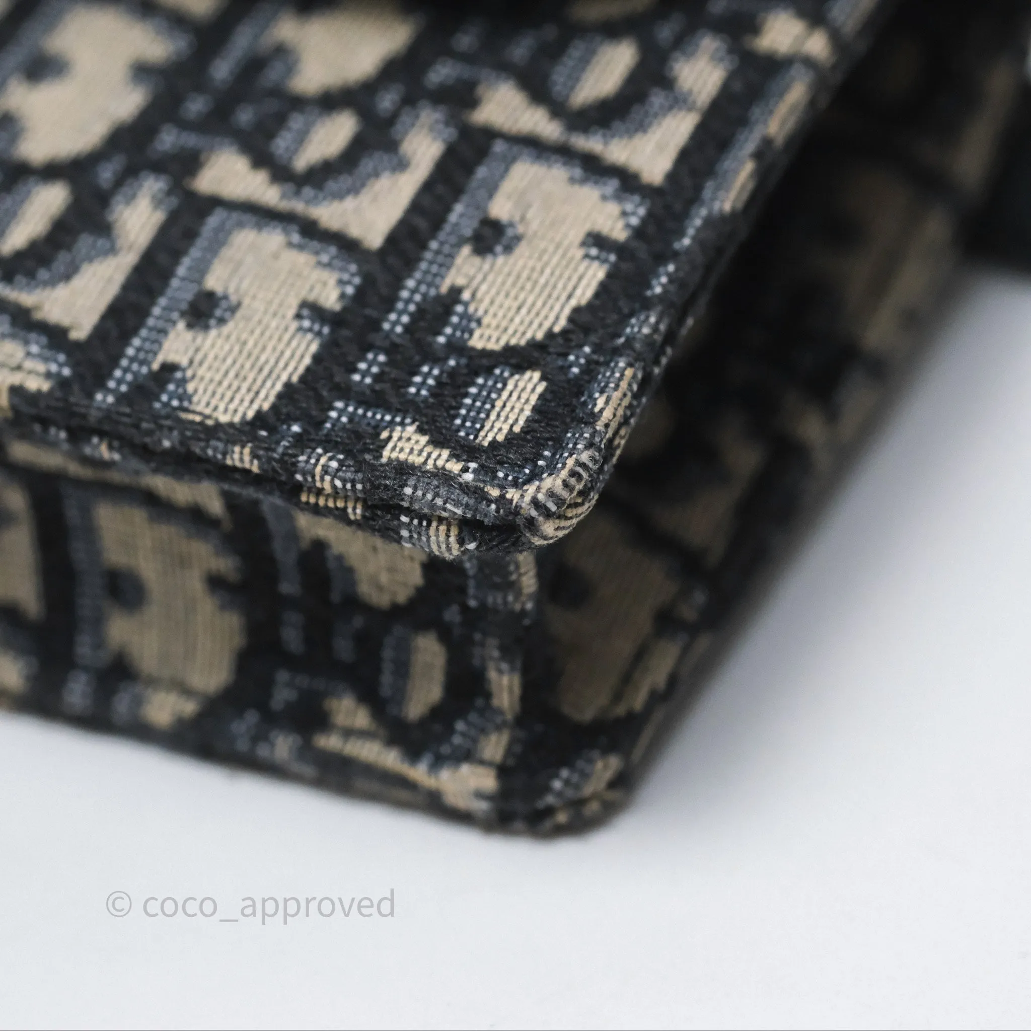 Christian Dior Blue Dior Oblique Jacquard Saddle Belt Pouch