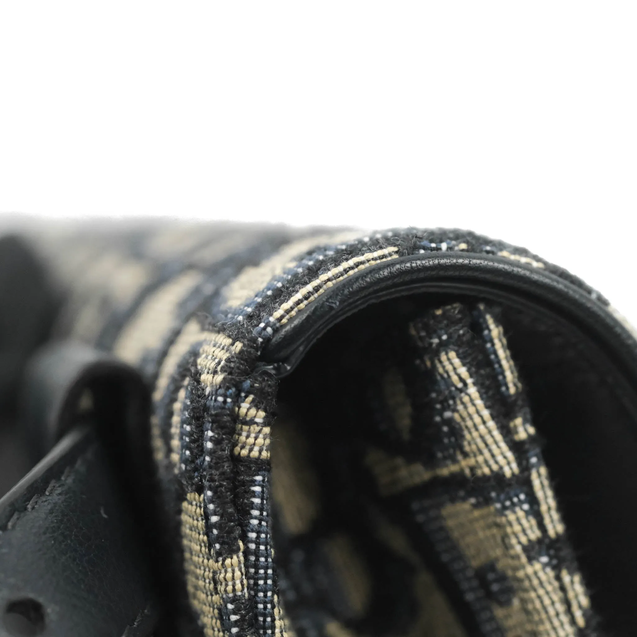 Christian Dior Blue Dior Oblique Jacquard Saddle Belt Pouch