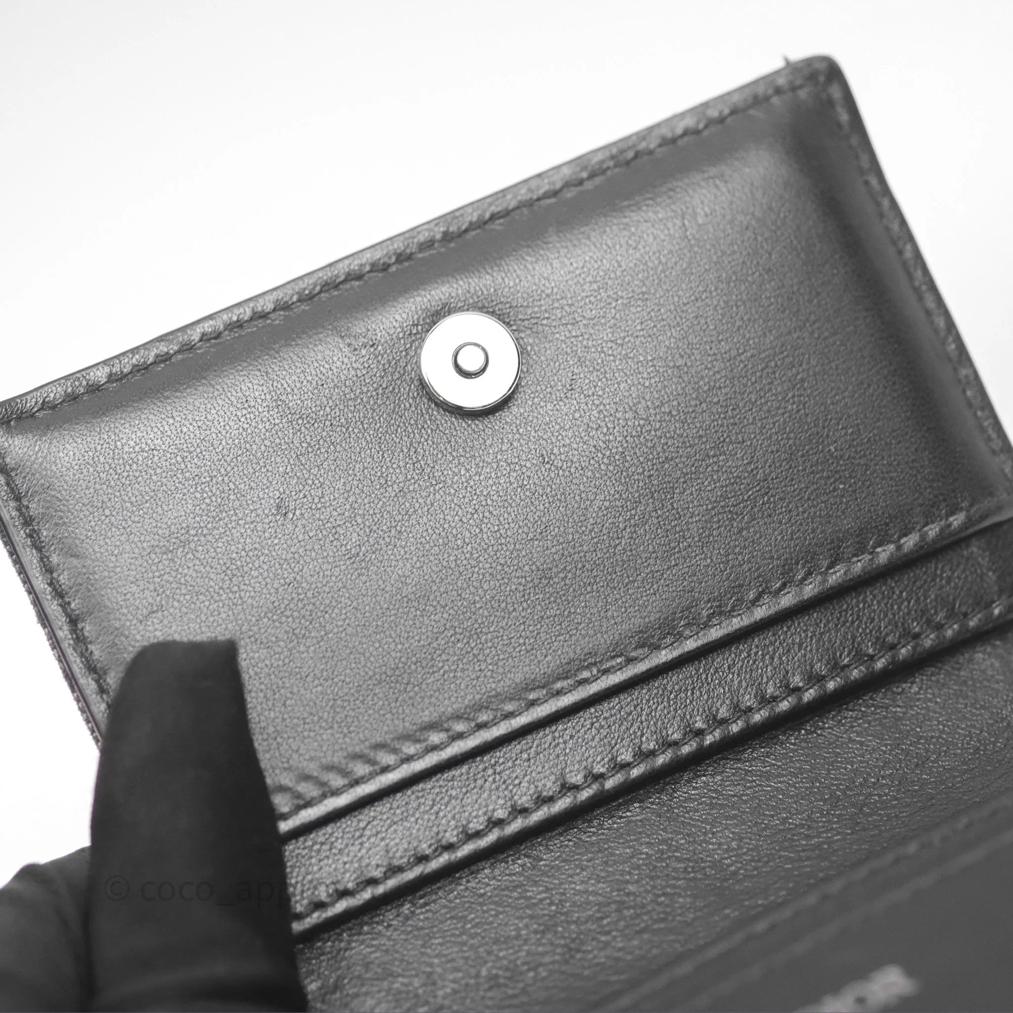 Christian Dior Business Card Holder Black Dior Oblique Jacquard