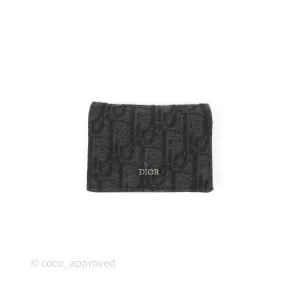 Christian Dior Business Card Holder Black Dior Oblique Jacquard