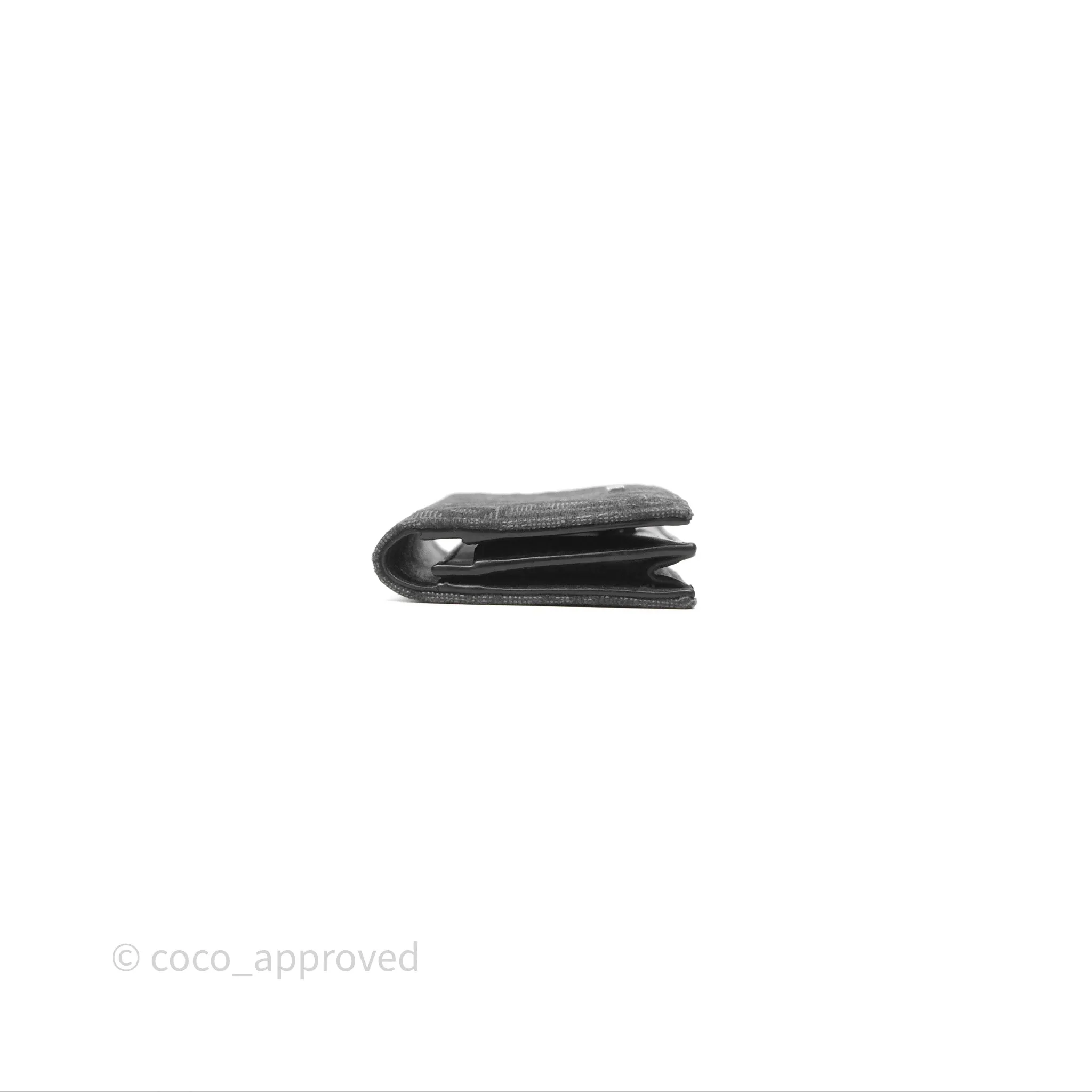 Christian Dior Business Card Holder Black Dior Oblique Jacquard