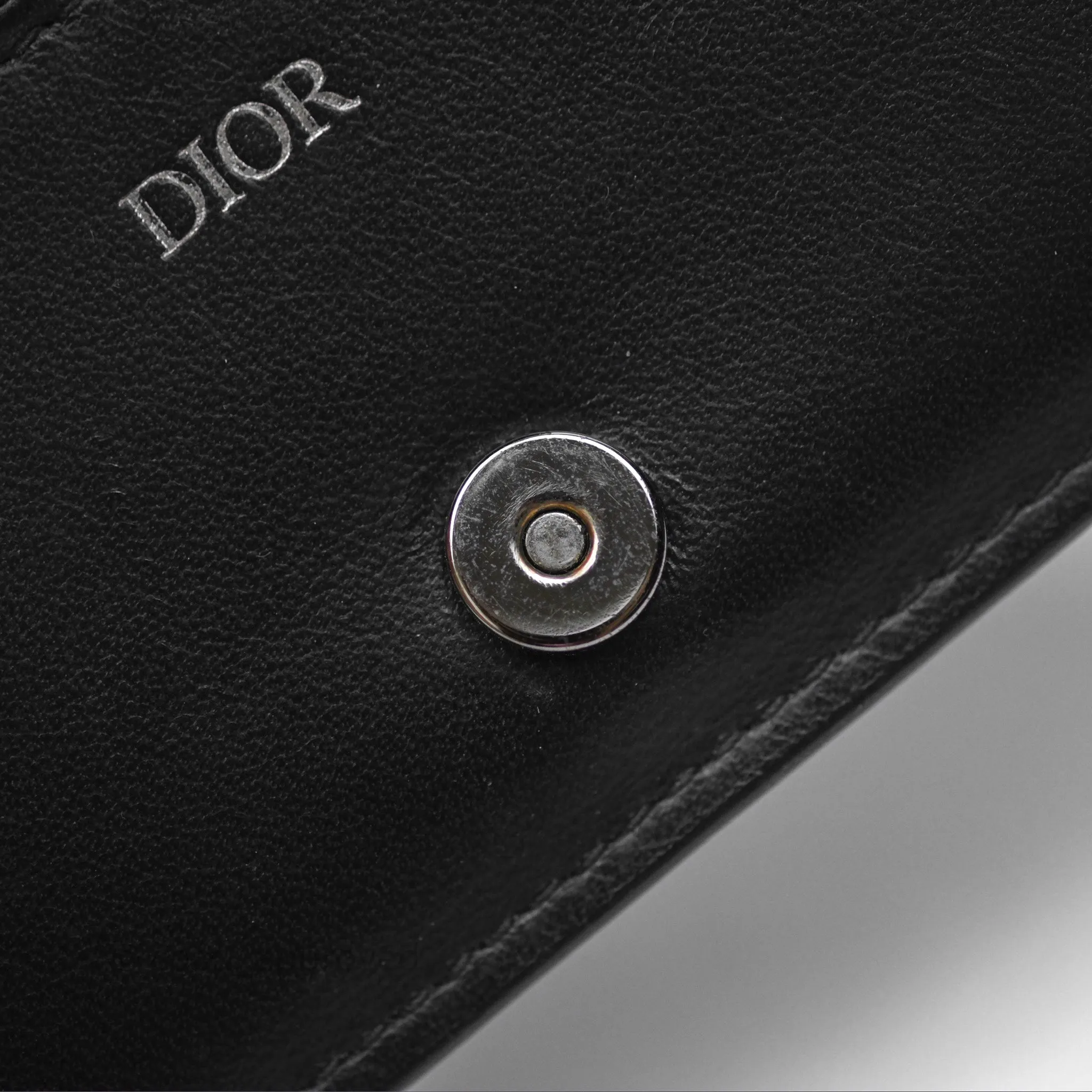 Christian Dior Business Card Holder Black Dior Oblique Jacquard