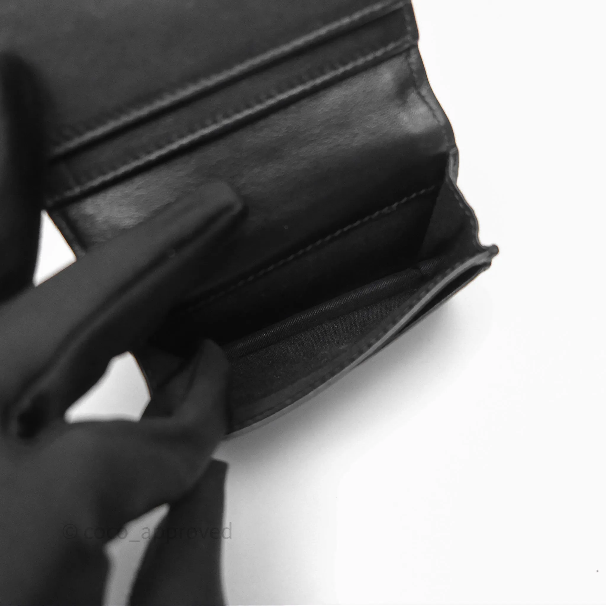Christian Dior Business Card Holder Black Dior Oblique Jacquard