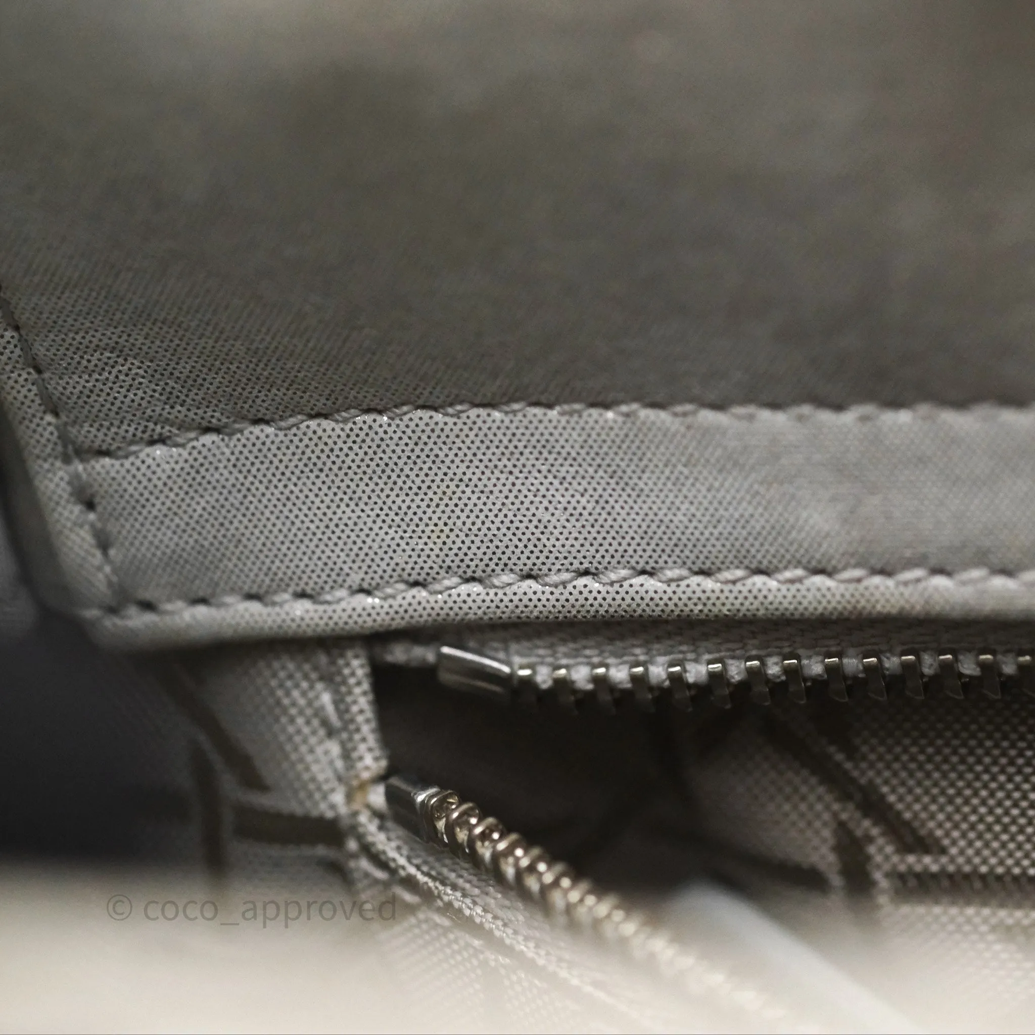 Christian Dior Calfskin Cannage Mini Lady Dior Grey