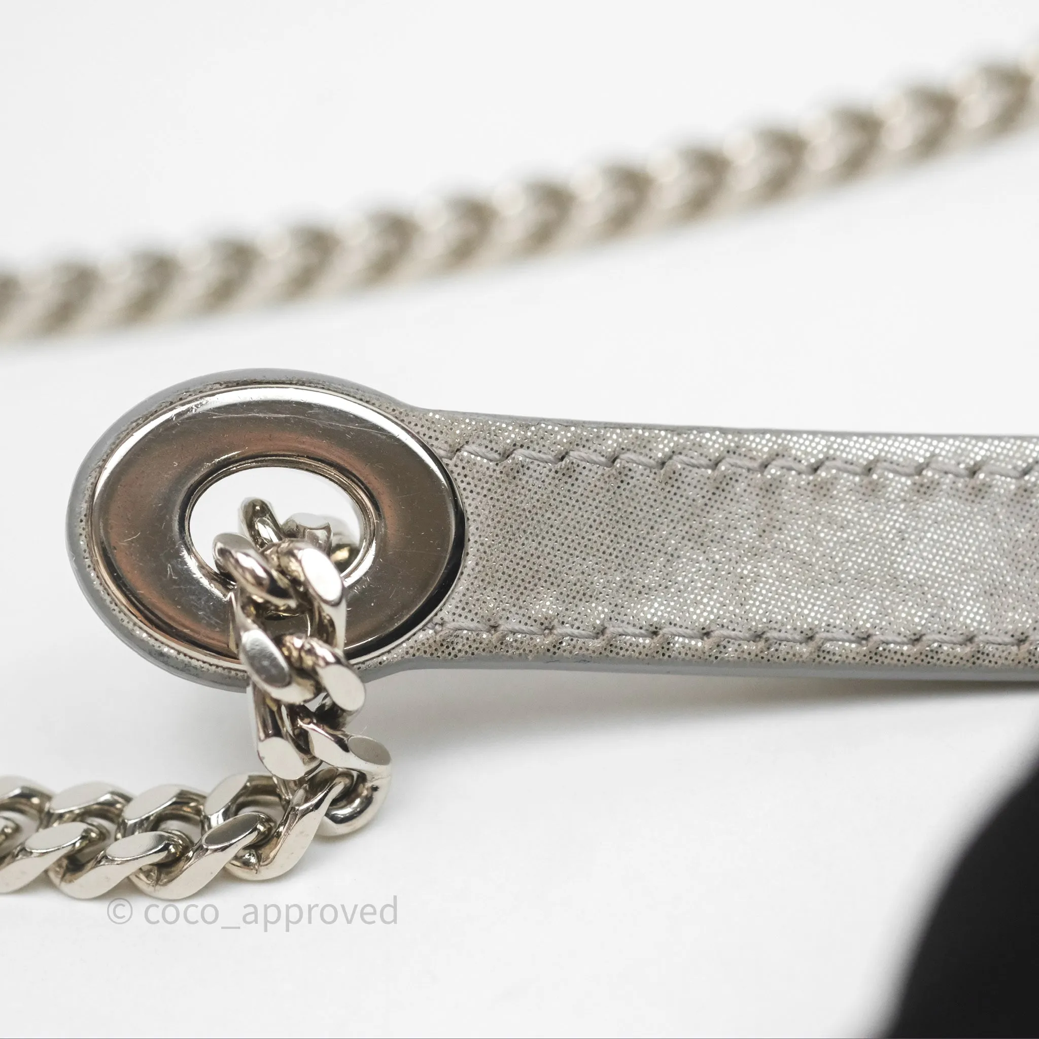 Christian Dior Calfskin Cannage Mini Lady Dior Grey