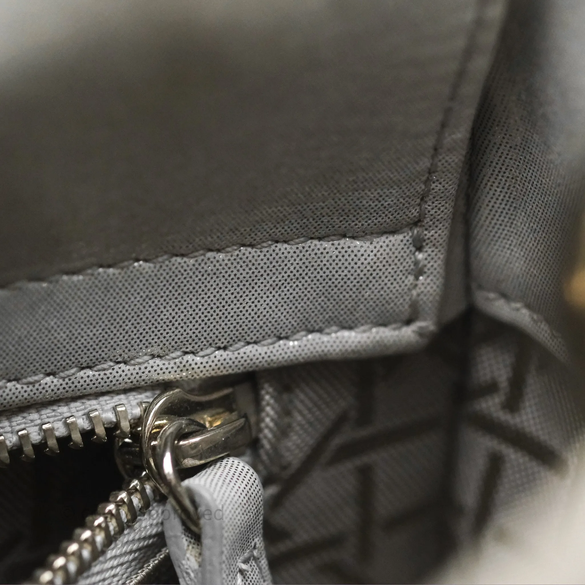 Christian Dior Calfskin Cannage Mini Lady Dior Grey
