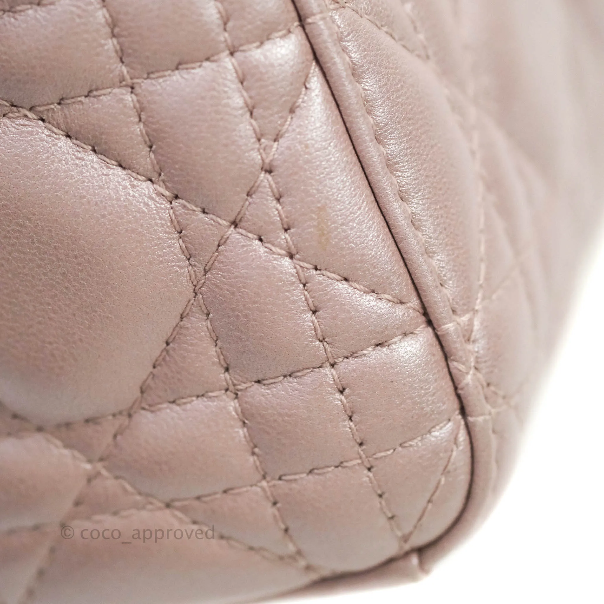 Christian Dior Calfskin Cannage Mini Lady Dior Light Pink