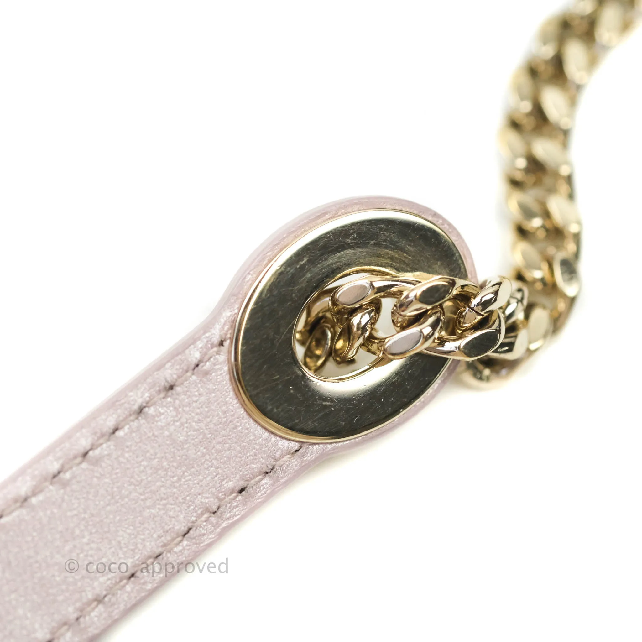 Christian Dior Calfskin Cannage Mini Lady Dior Light Pink