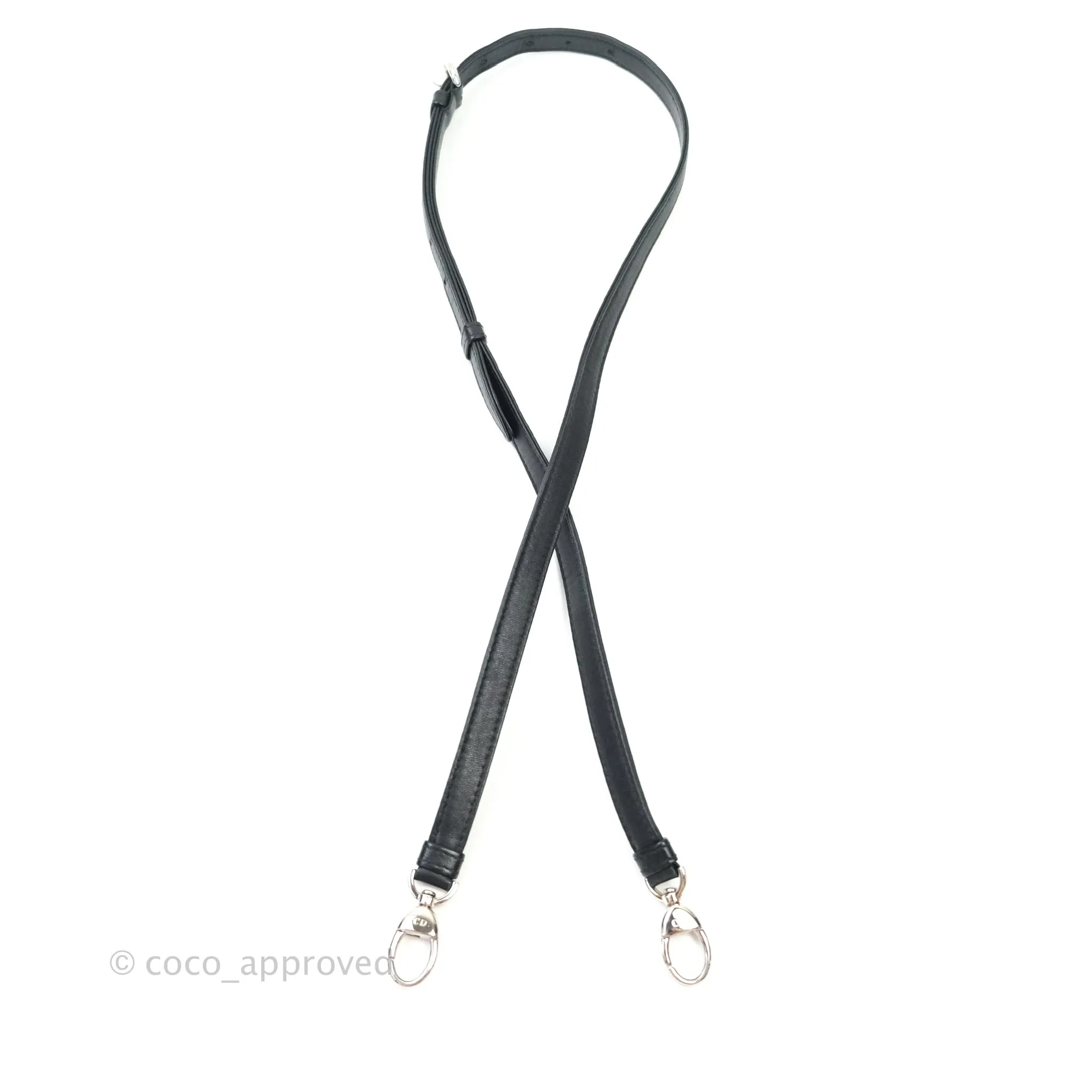 Christian Dior Cannage Mini Lady Dior Black Silver Hardware