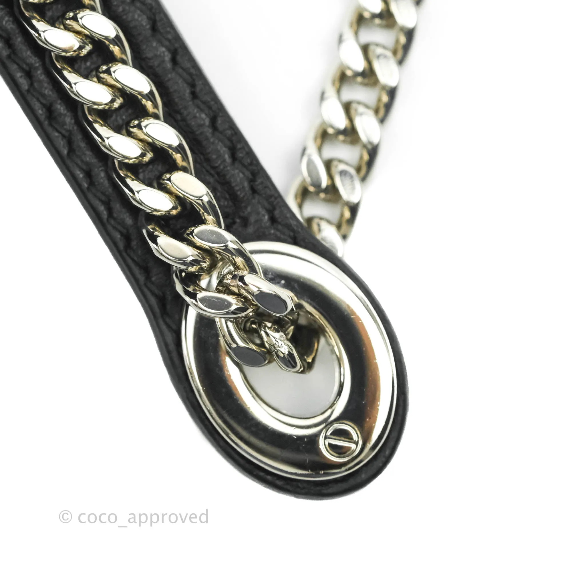 Christian Dior Cannage Mini Lady Dior Black Silver Hardware