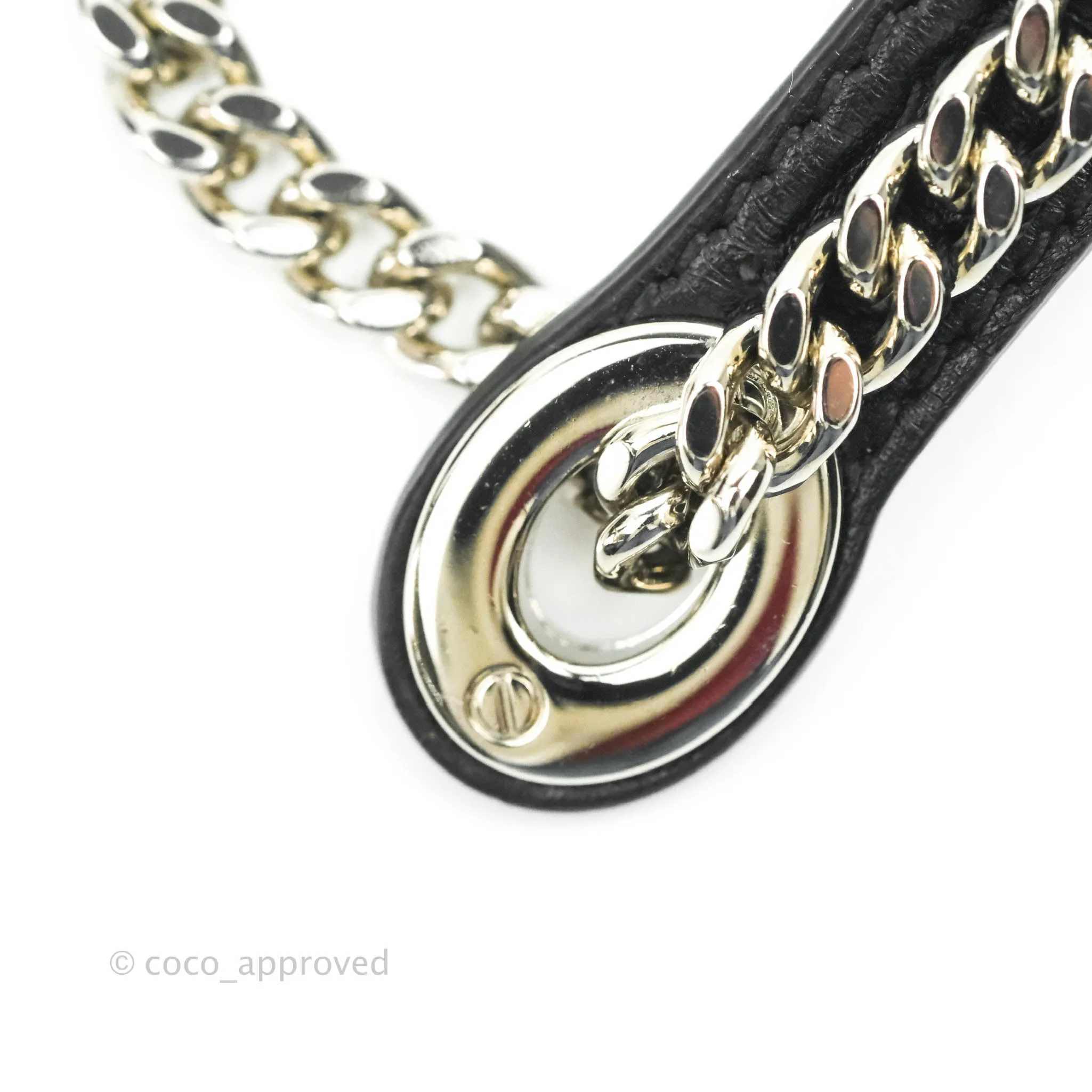 Christian Dior Cannage Mini Lady Dior Black Silver Hardware