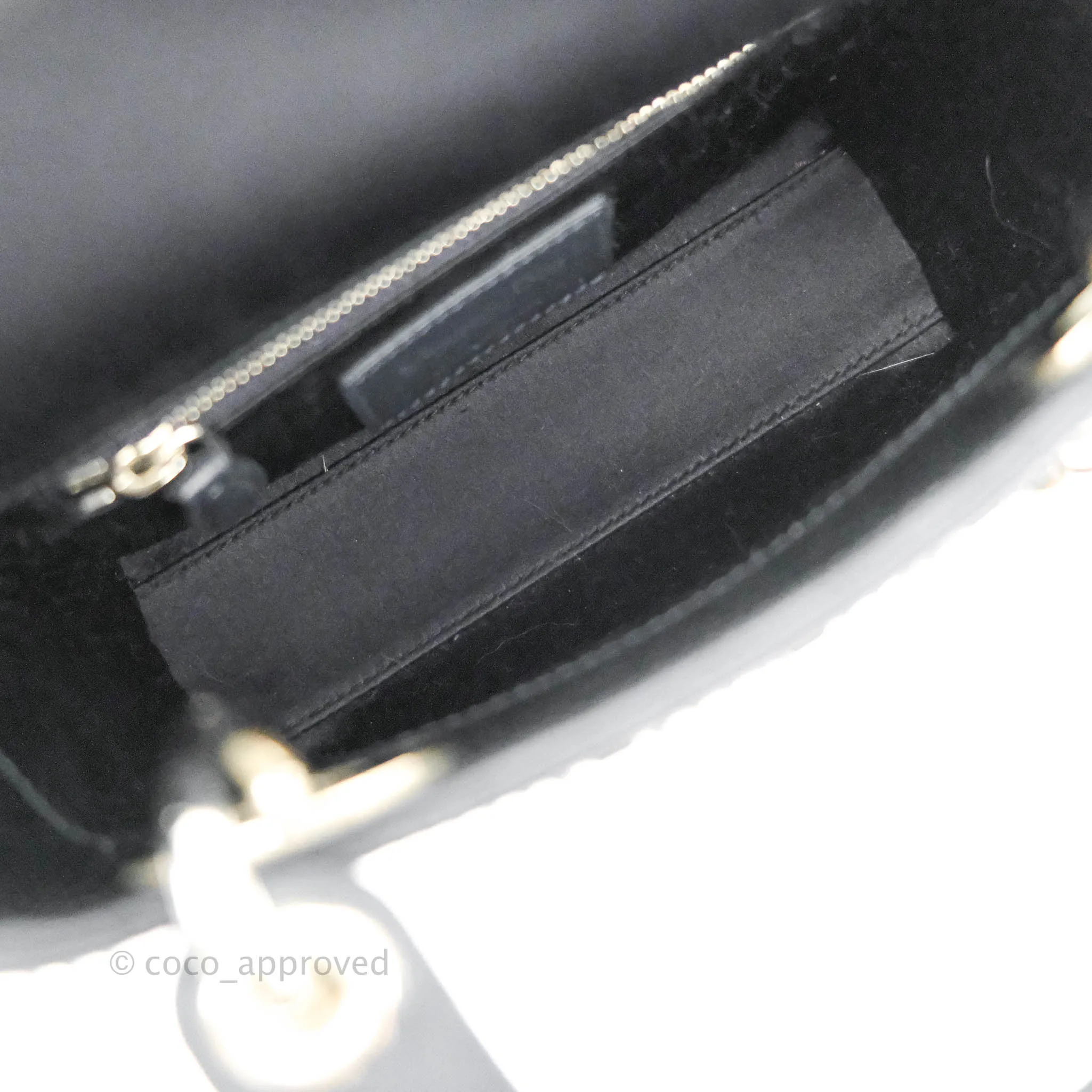 Christian Dior Cannage Mini Lady Dior Satin Crystal