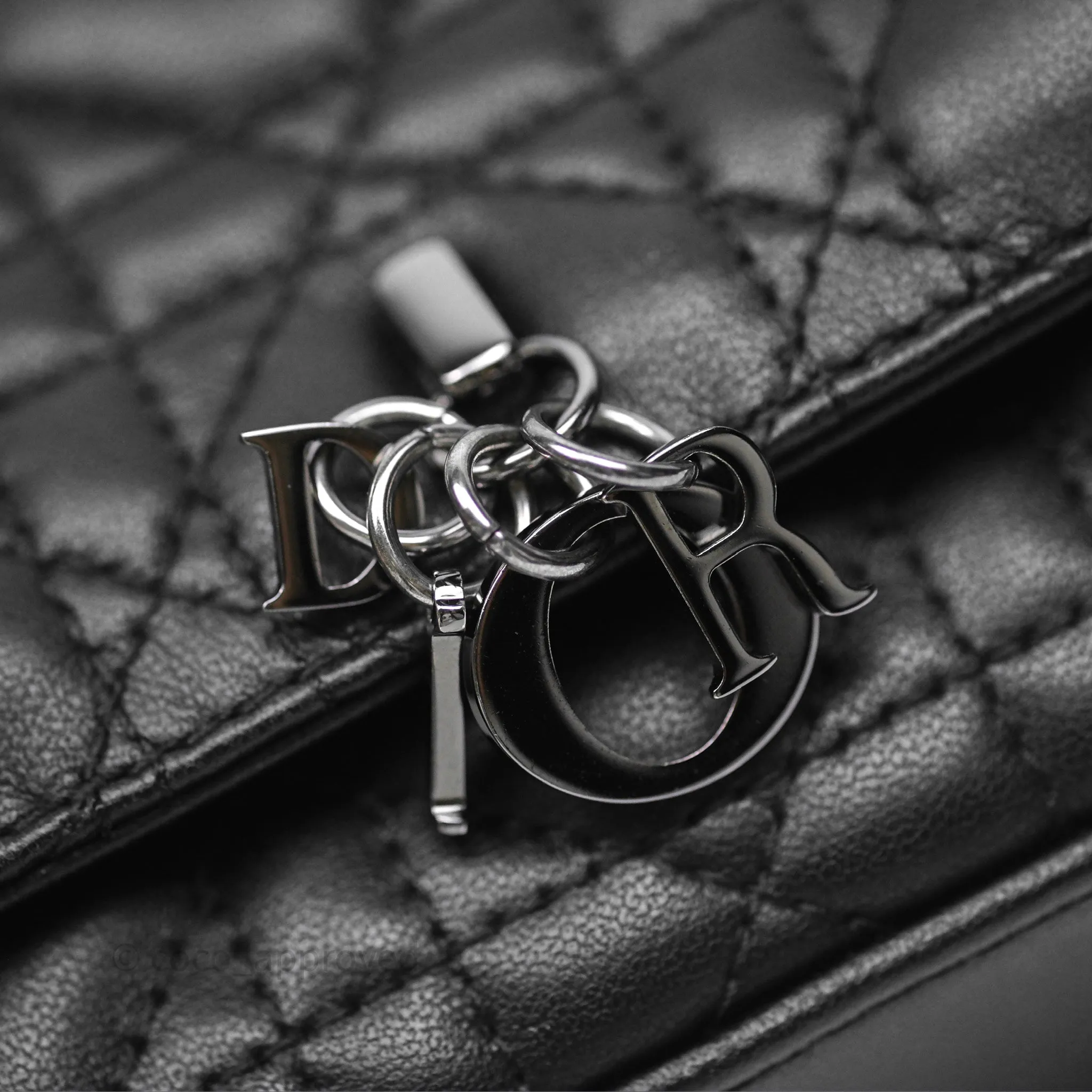 Christian Dior Dior Talk Phone Pouch Black Cannage Lambskin