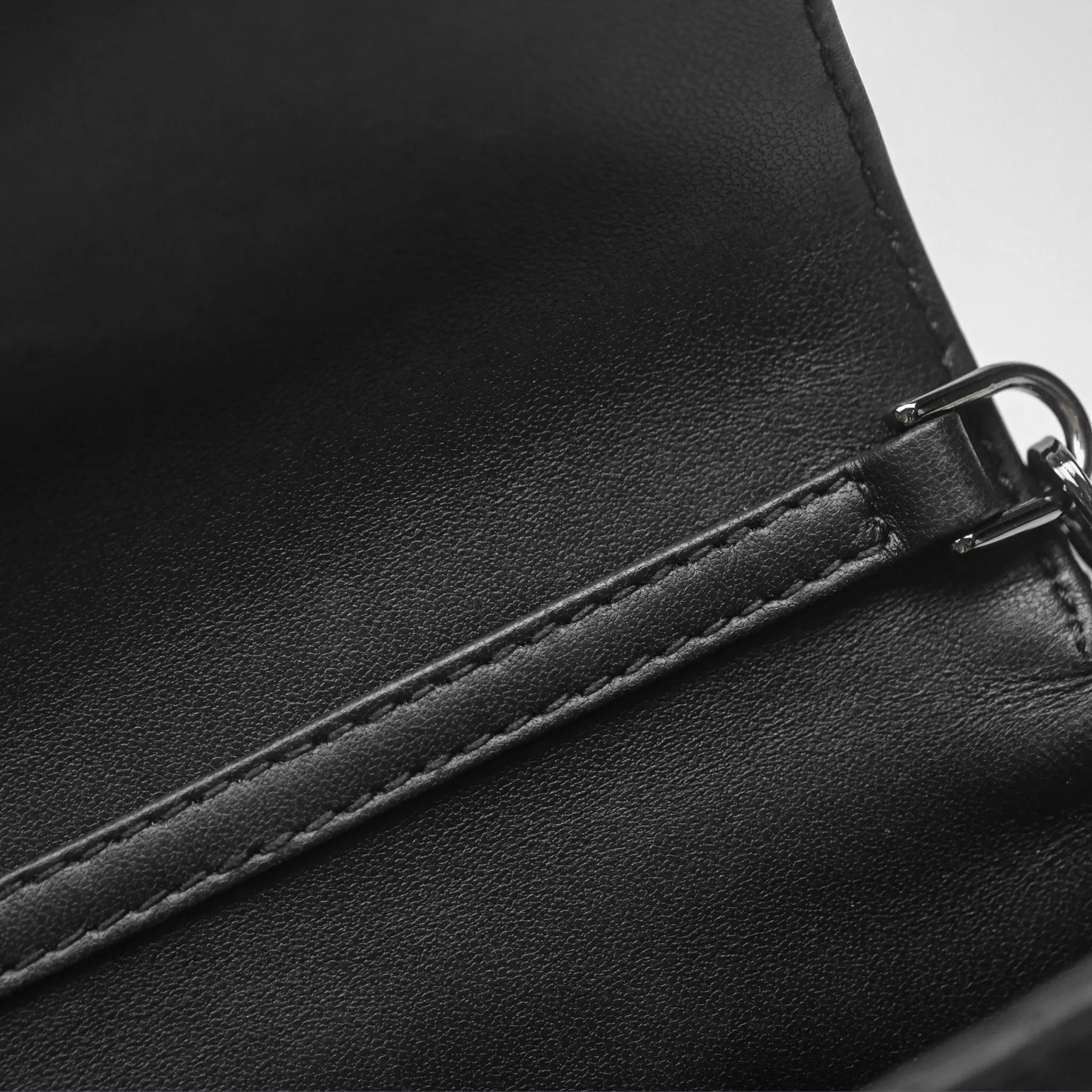 Christian Dior Dior Talk Phone Pouch Black Cannage Lambskin