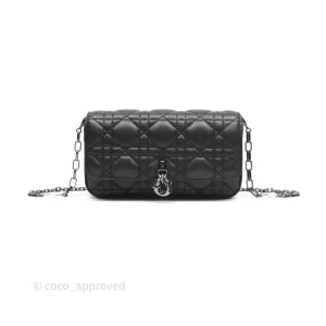 Christian Dior Dior Talk Phone Pouch Black Cannage Lambskin