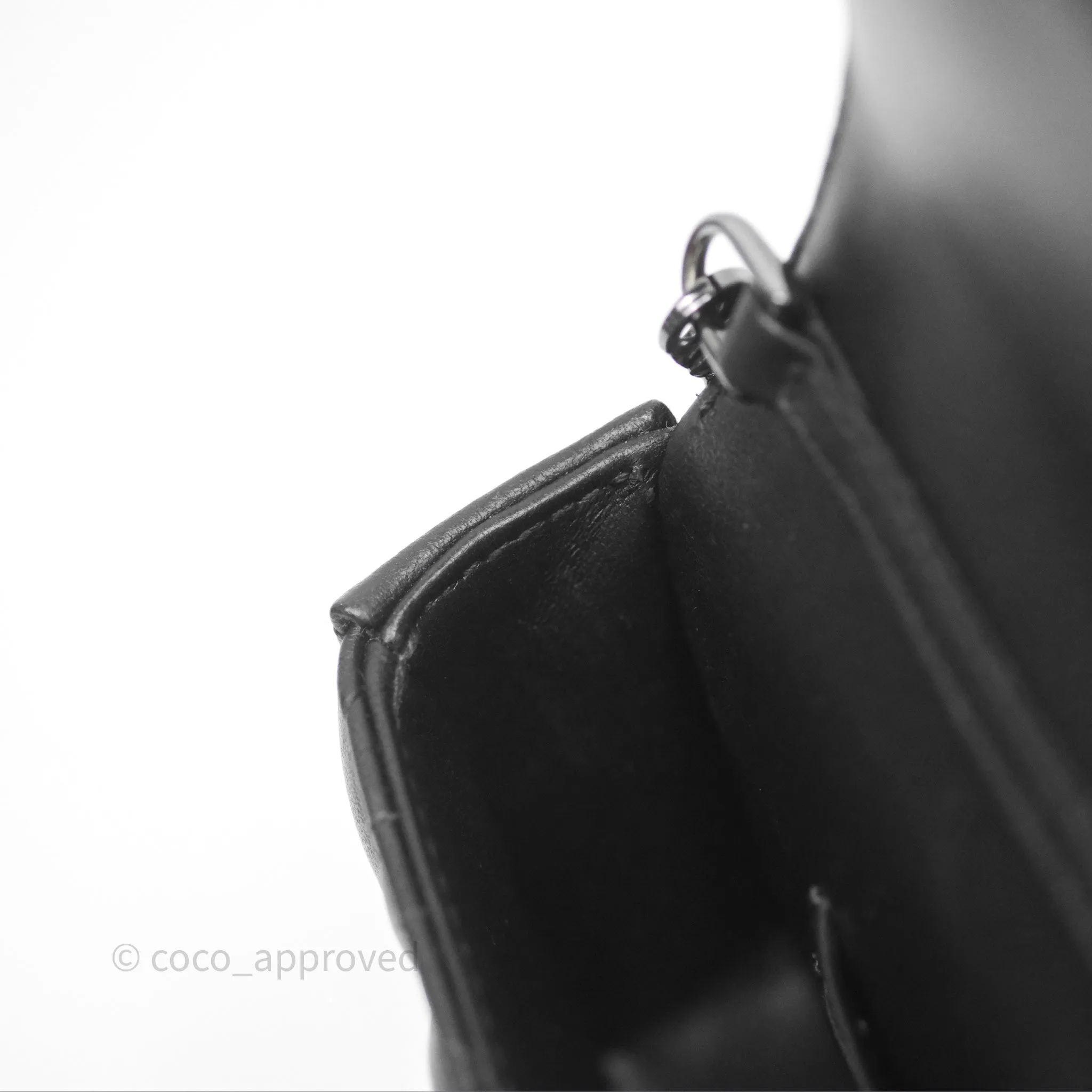 Christian Dior Dior Talk Phone Pouch Black Cannage Lambskin