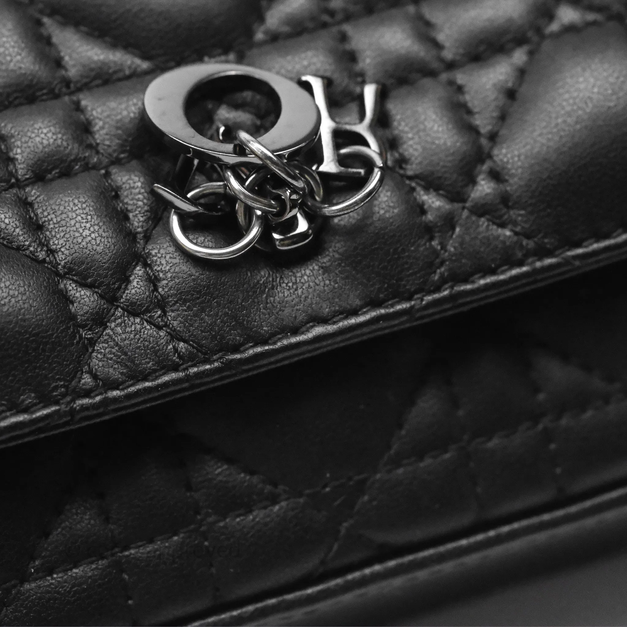 Christian Dior Dior Talk Phone Pouch Black Cannage Lambskin