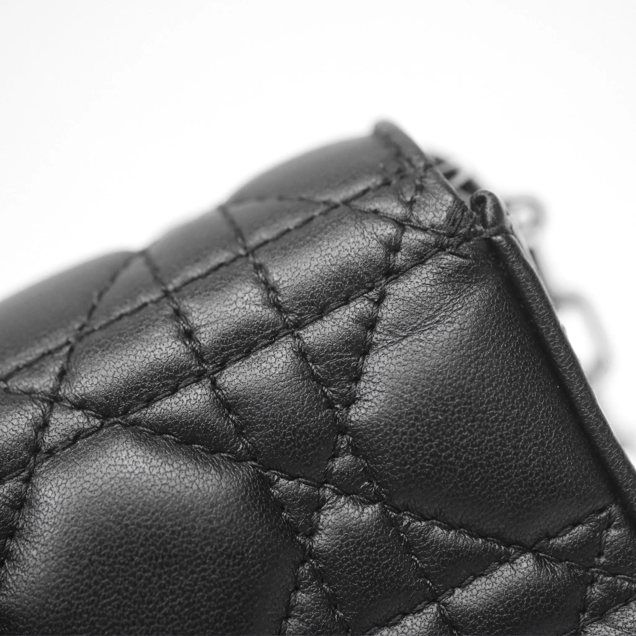 Christian Dior Dior Talk Phone Pouch Black Cannage Lambskin