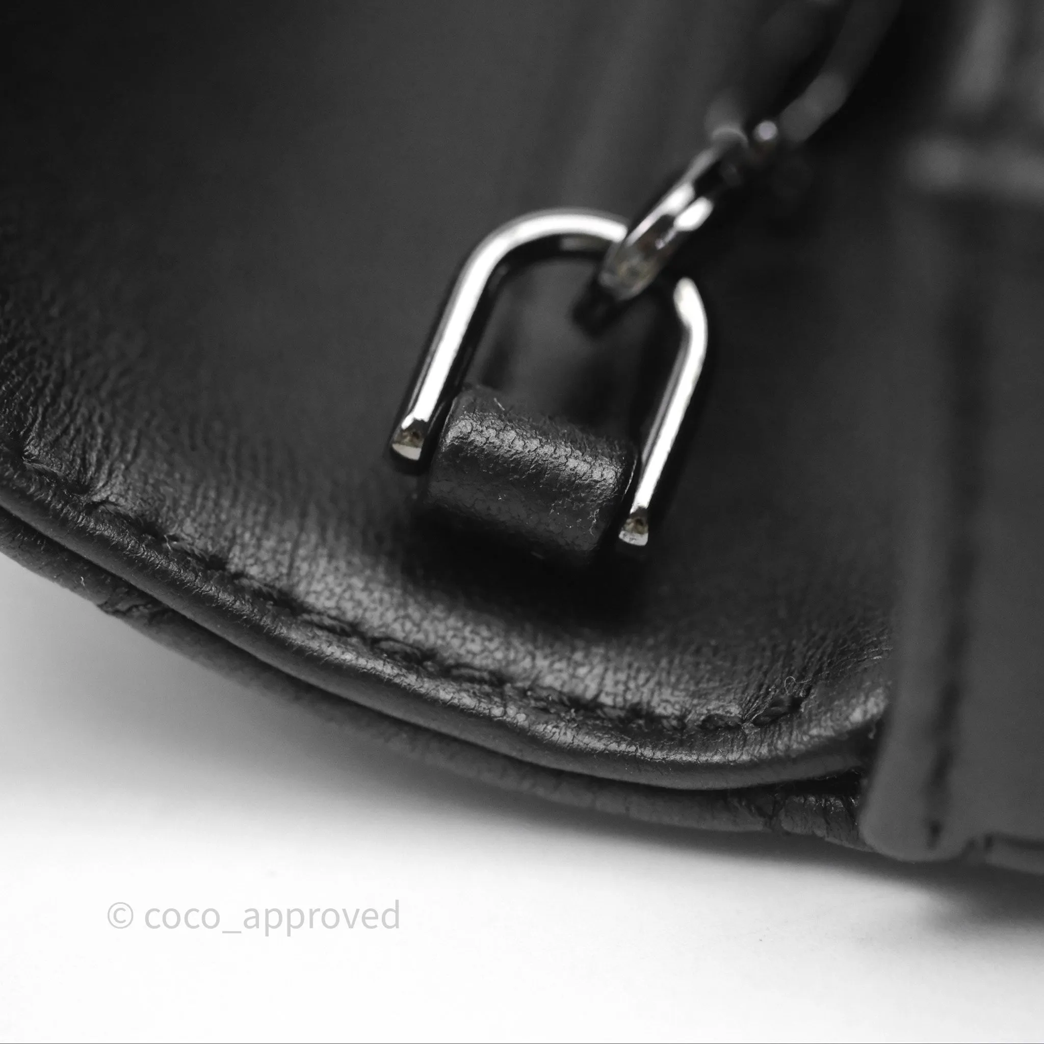 Christian Dior Dior Talk Phone Pouch Black Cannage Lambskin