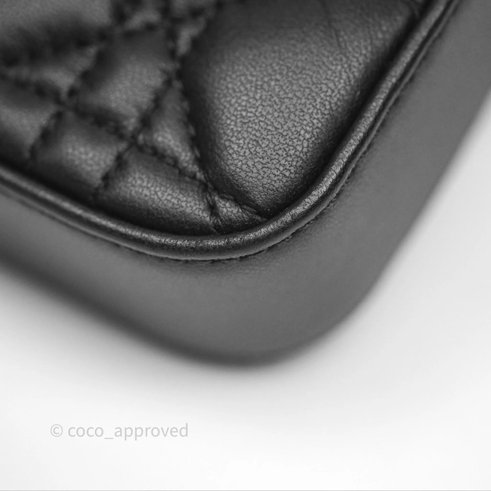 Christian Dior Dior Talk Phone Pouch Black Cannage Lambskin