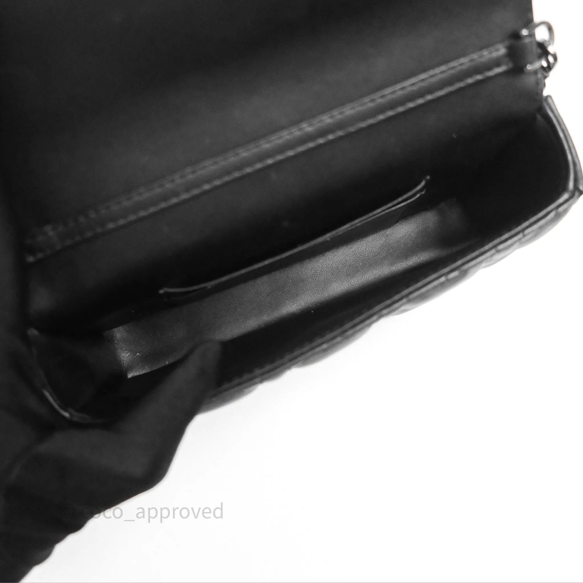 Christian Dior Dior Talk Phone Pouch Black Cannage Lambskin