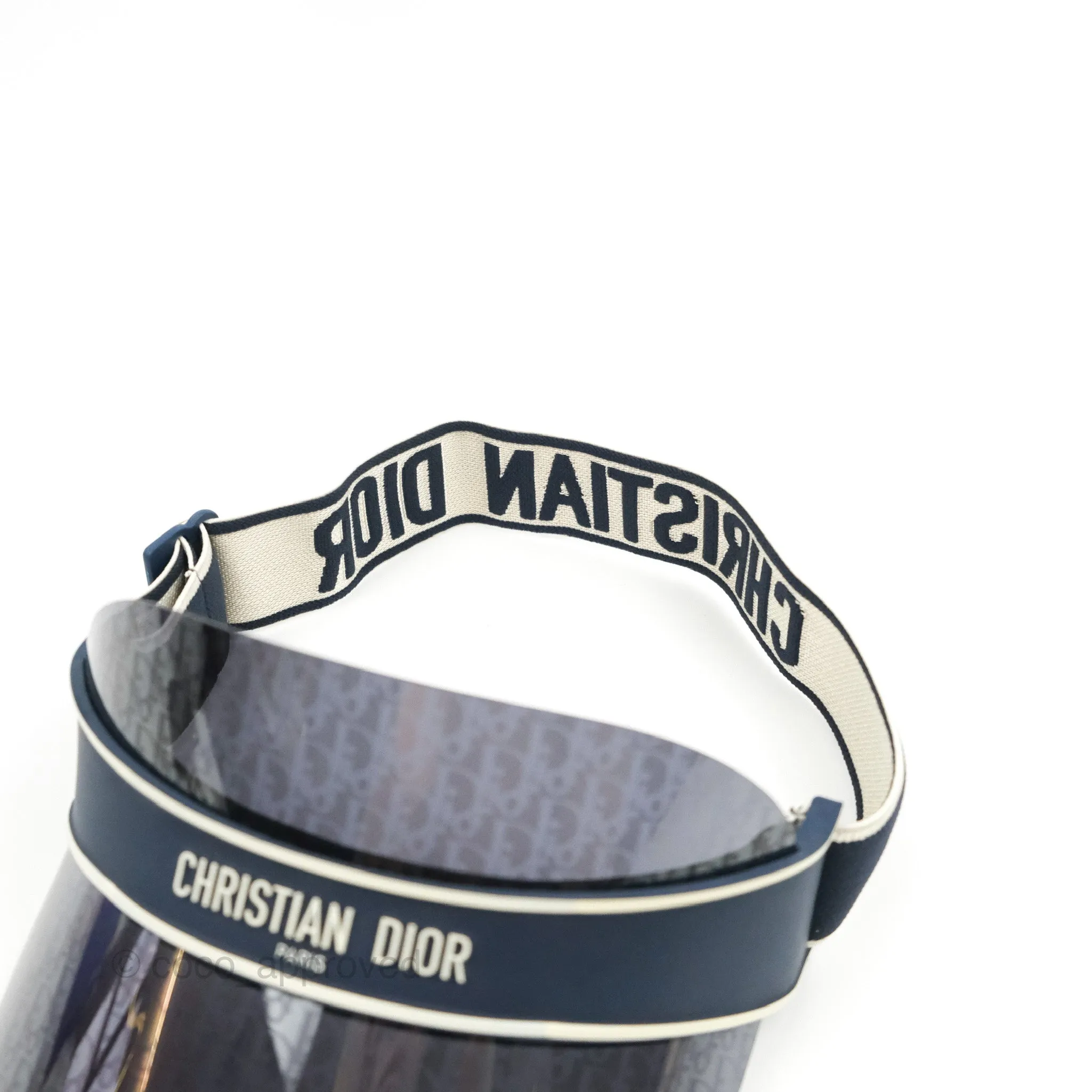 Christian Dior Diorclub V1U Dior Blue Oblique Visor