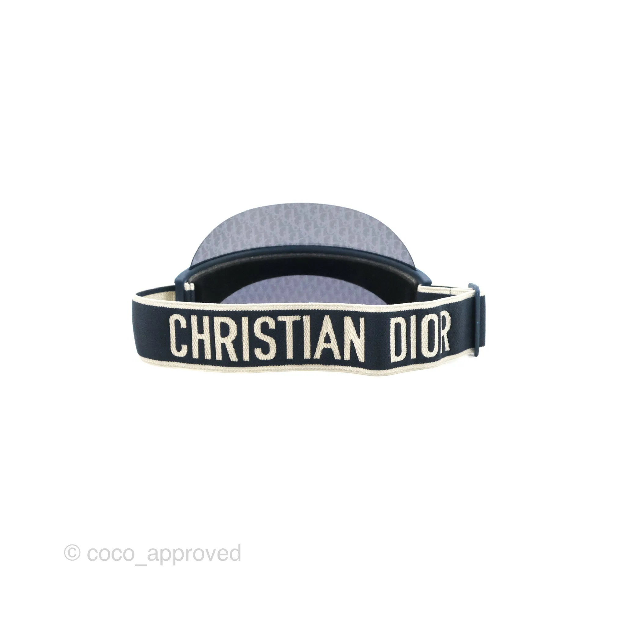 Christian Dior Diorclub V1U Dior Blue Oblique Visor