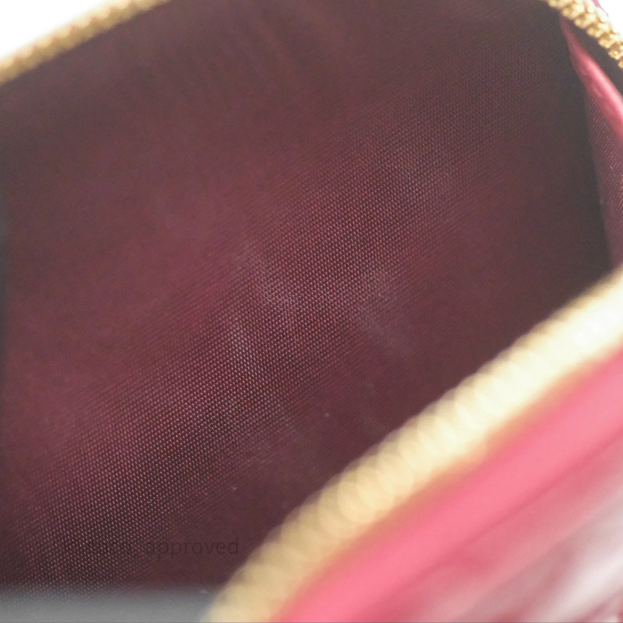 Christian Dior Lady Dior Call'in Dior Phone Holder Red Patent Cannage Calfskin
