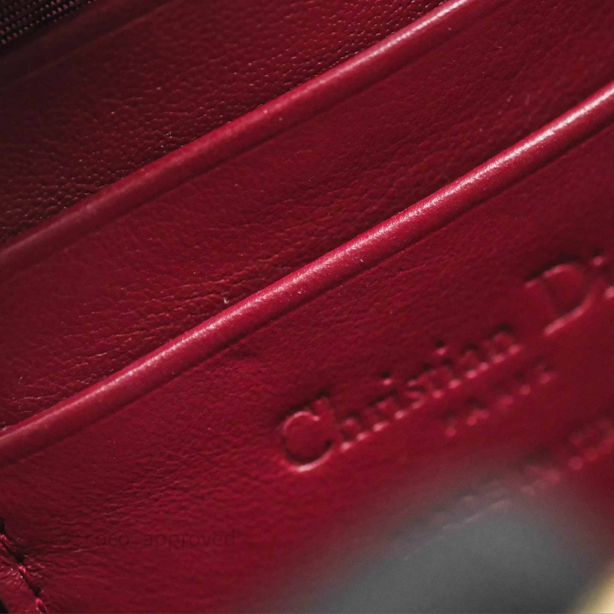 Christian Dior Lady Dior Call'in Dior Phone Holder Red Patent Cannage Calfskin
