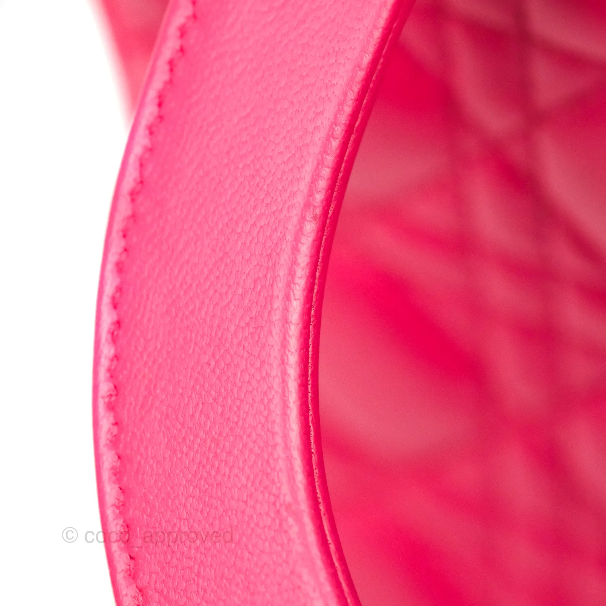 Christian Dior Lady Dior Medium Fuschia Pink Lambskin Gold Hardware