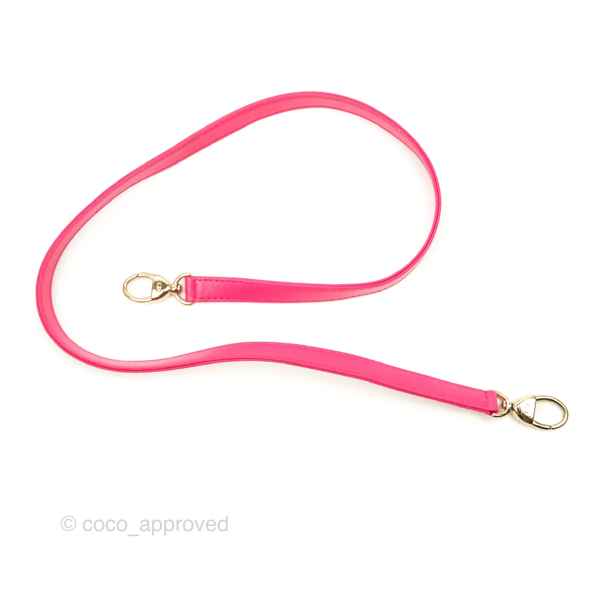 Christian Dior Lady Dior Medium Fuschia Pink Lambskin Gold Hardware