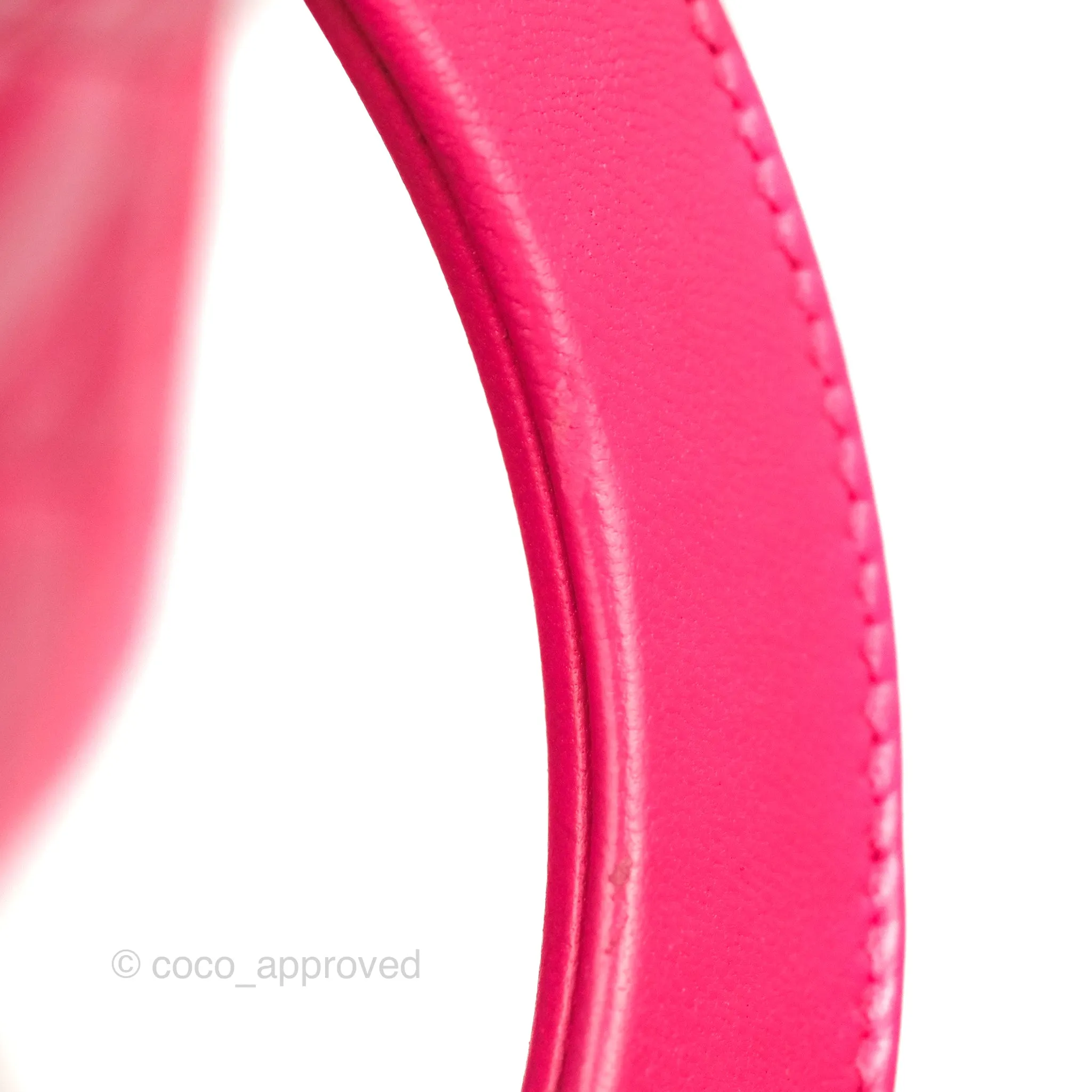 Christian Dior Lady Dior Medium Fuschia Pink Lambskin Gold Hardware