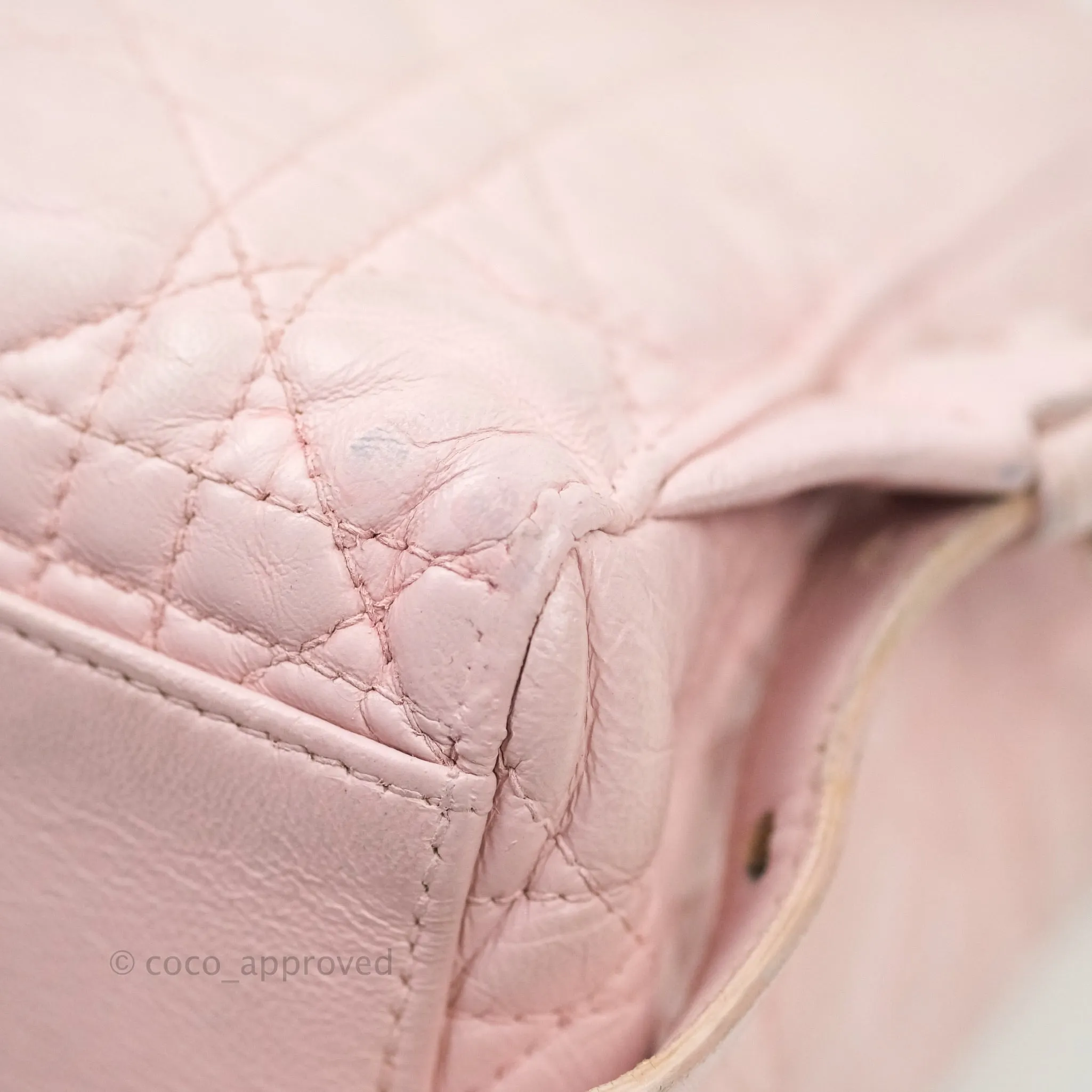 Christian Dior Lambskin Cannage Small Lucky Badge Stardust Backpack Soft Pink