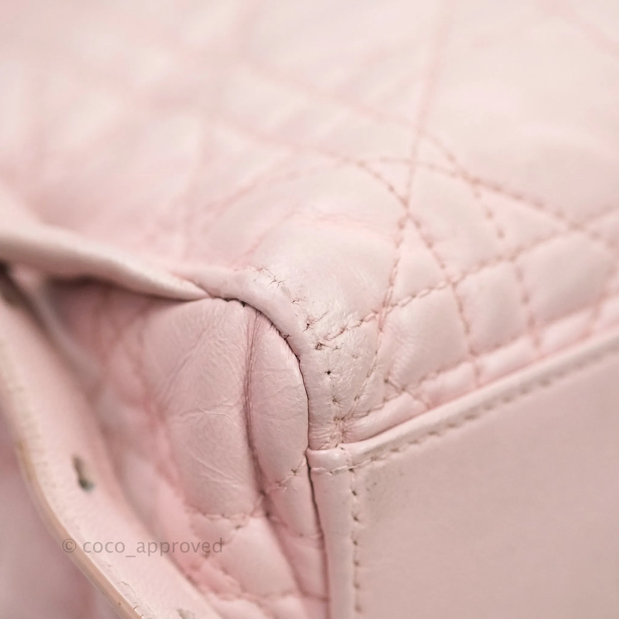 Christian Dior Lambskin Cannage Small Lucky Badge Stardust Backpack Soft Pink