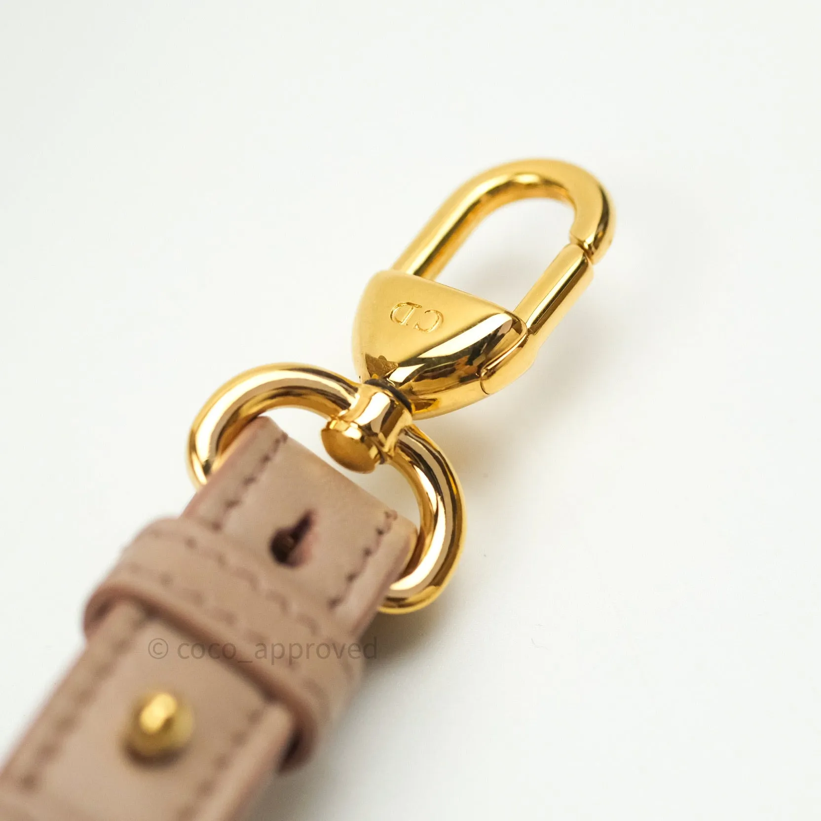 Christian Dior Lambskin My ABCDior Lady Dior Beige Gold Hardware