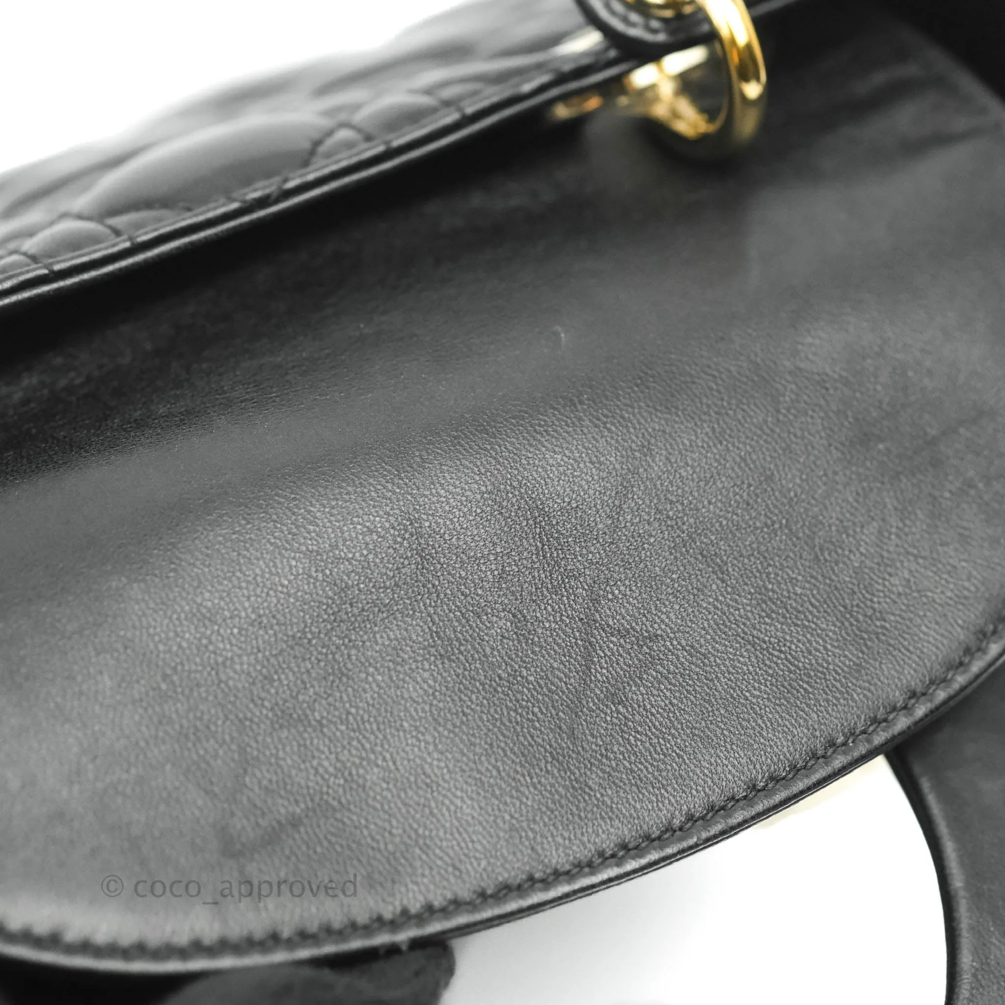 Christian Dior Lambskin My ABCDior Lady Dior Black Gold Hardware