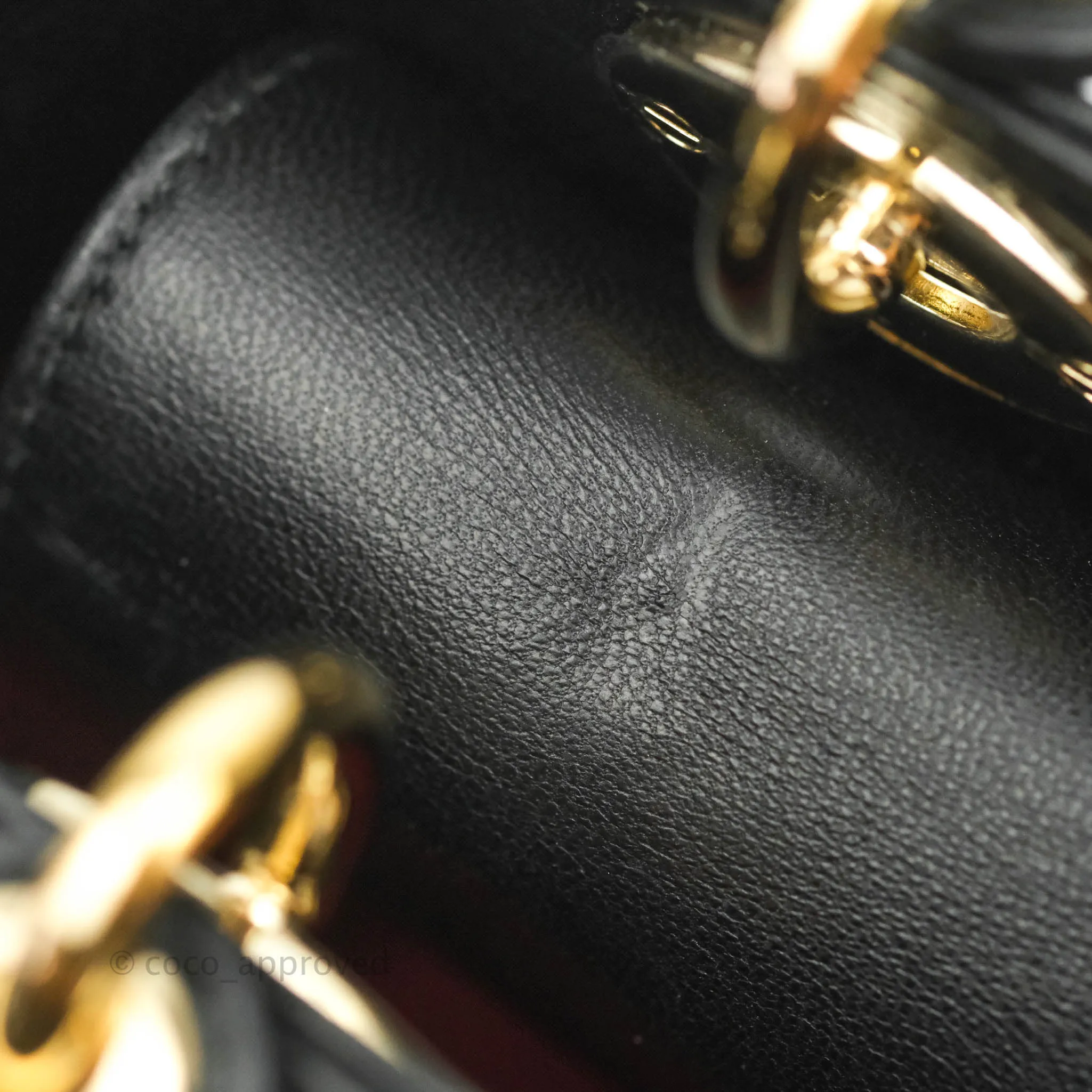 Christian Dior Lambskin My ABCDior Lady Dior Black Gold Hardware