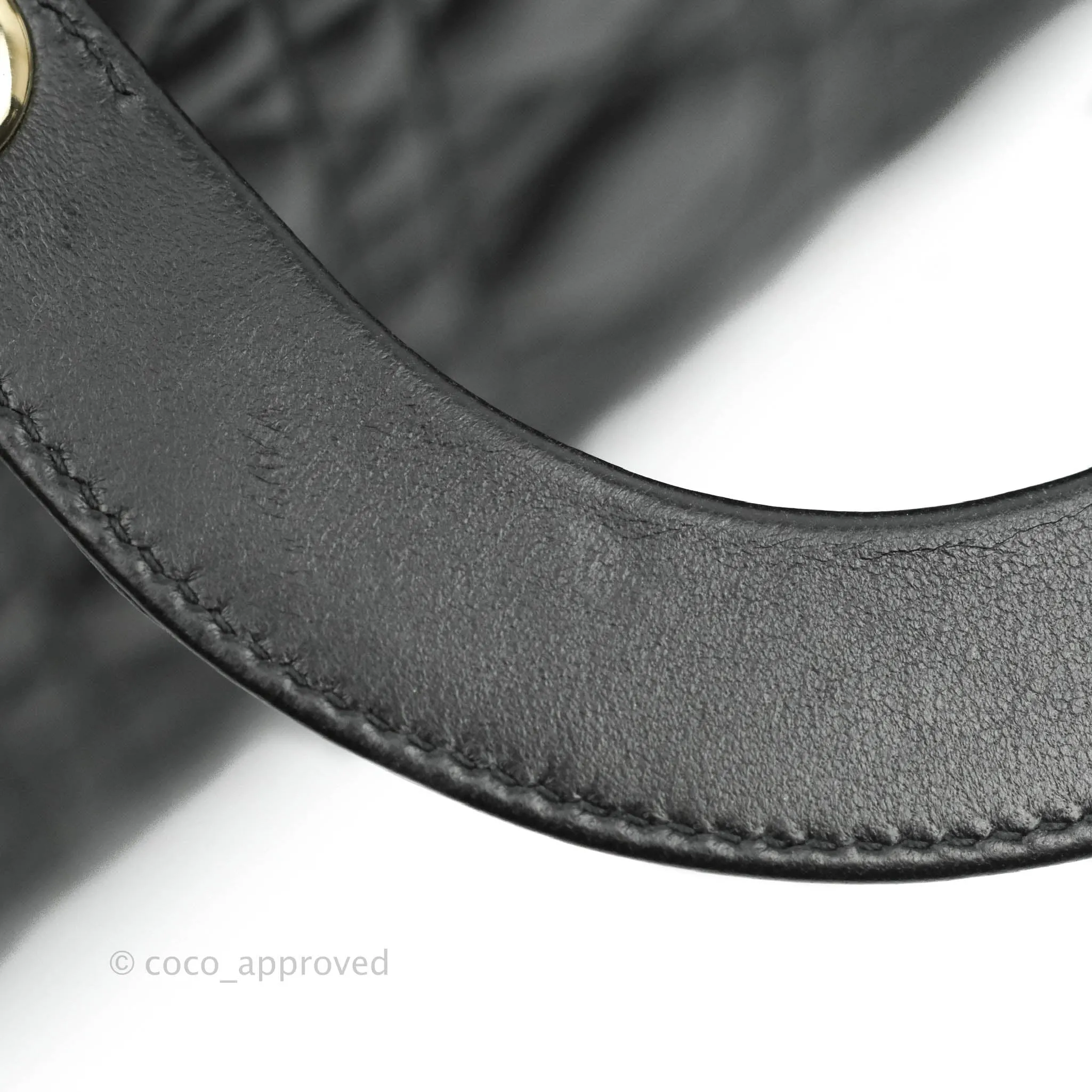 Christian Dior Lambskin My ABCDior Lady Dior Black Gold Hardware