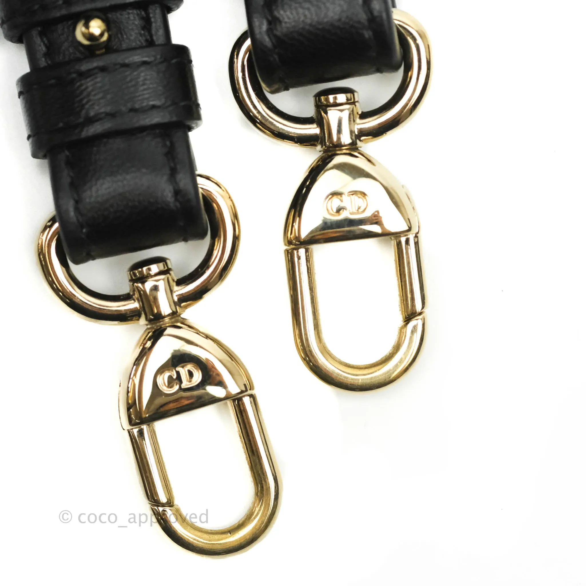 Christian Dior Lambskin My ABCDior Lady Dior Black Gold Hardware