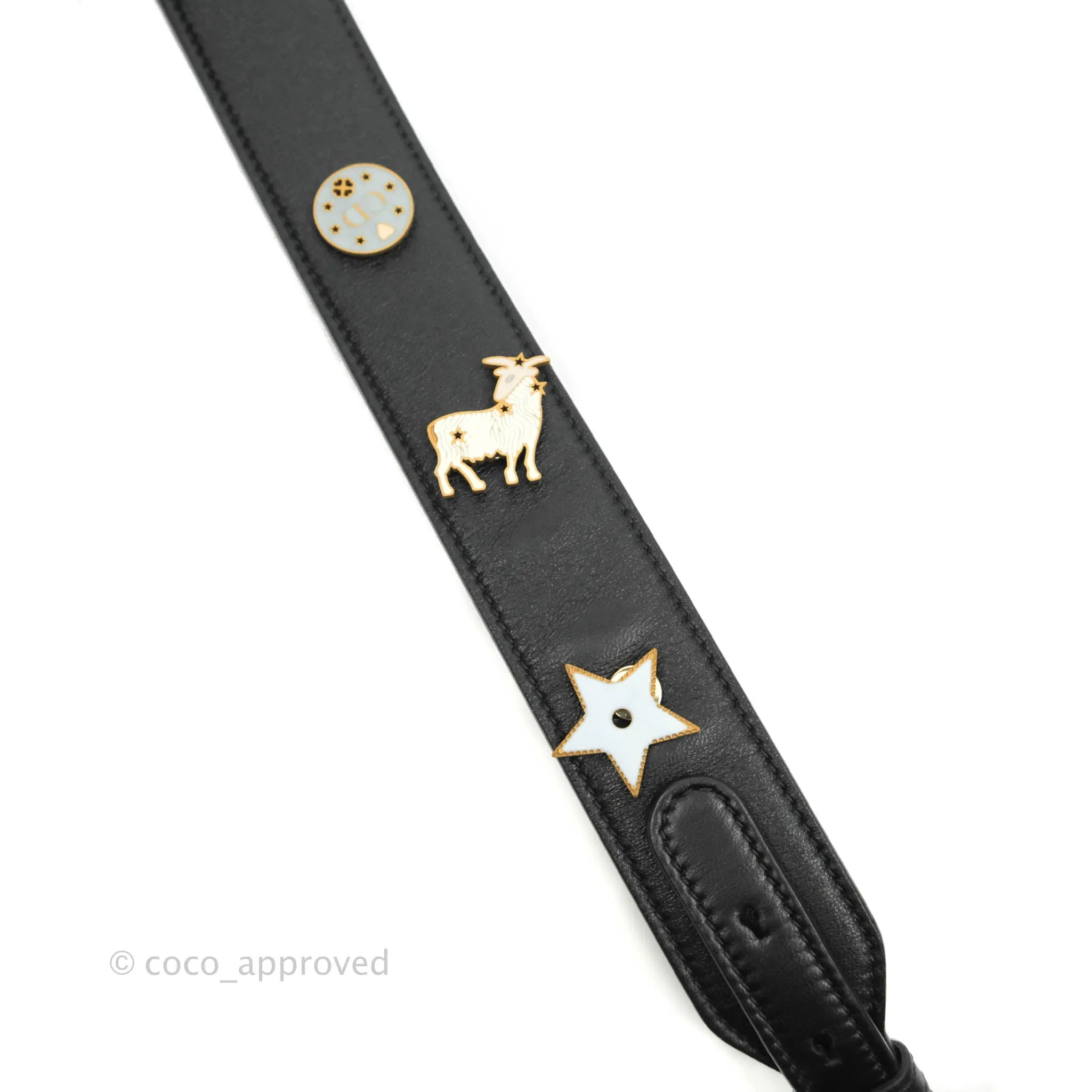 Christian Dior Lambskin My ABCDior Lady Dior Black Gold Hardware