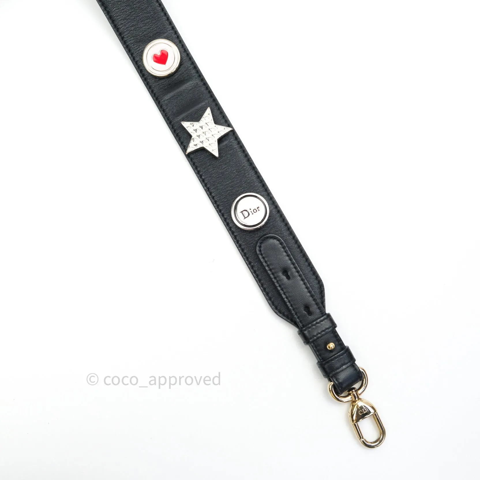 Christian Dior Lambskin My ABCDior Lady Dior Black Gold Hardware