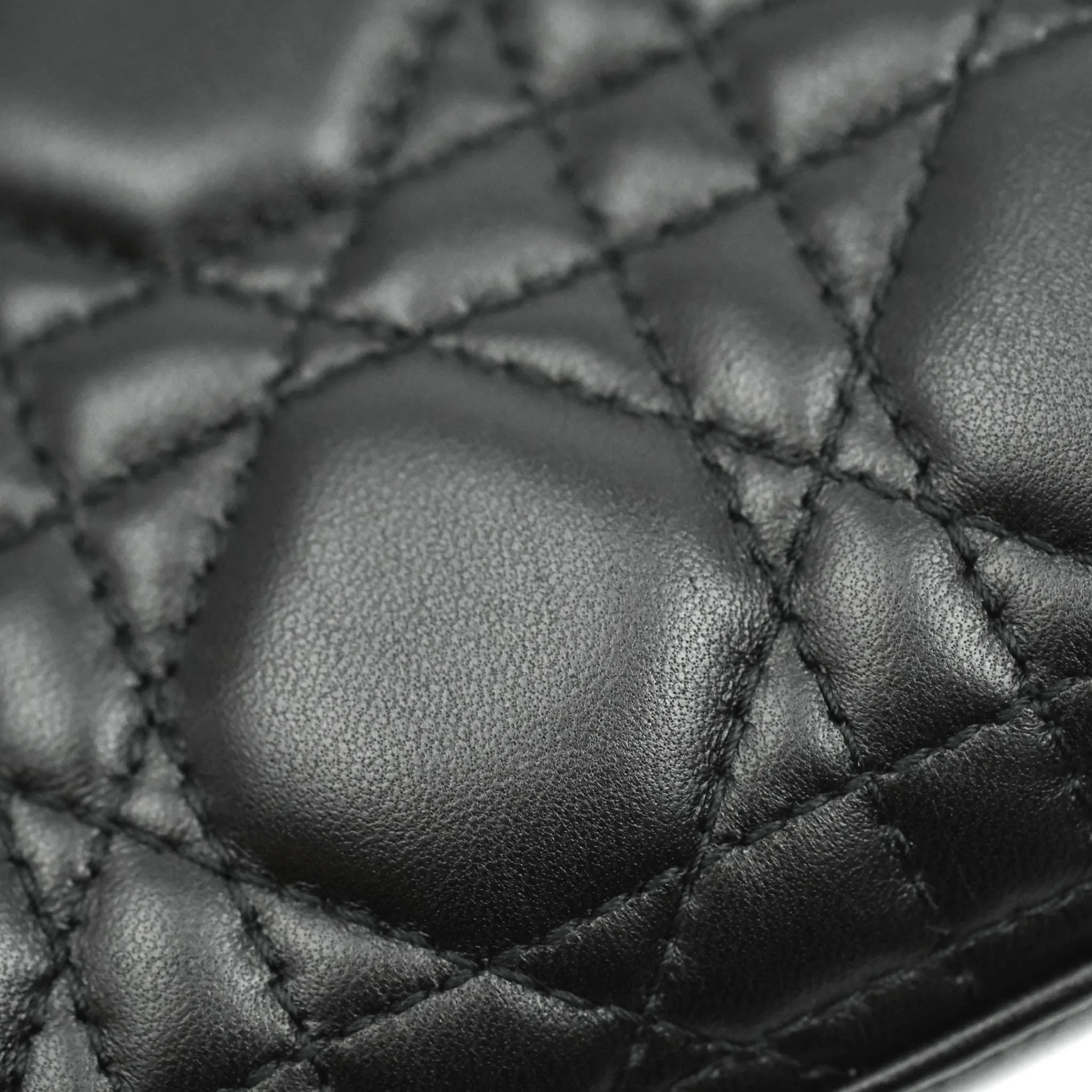Christian Dior Lambskin My ABCDior Lady Dior Black Gold Hardware