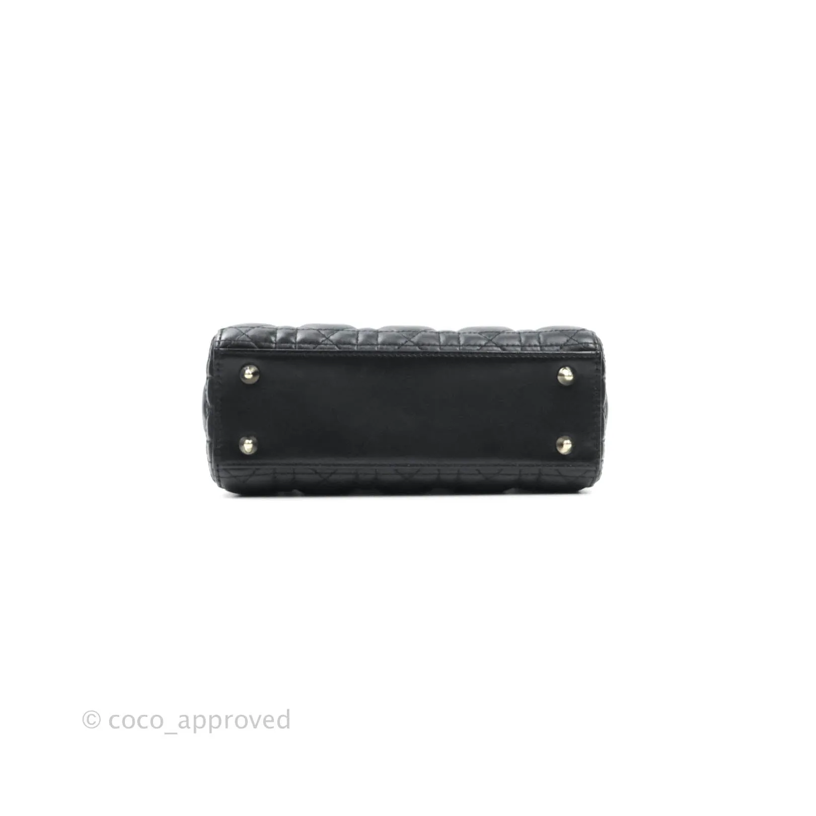 Christian Dior Lambskin My ABCDior Lady Dior Black Gold Hardware
