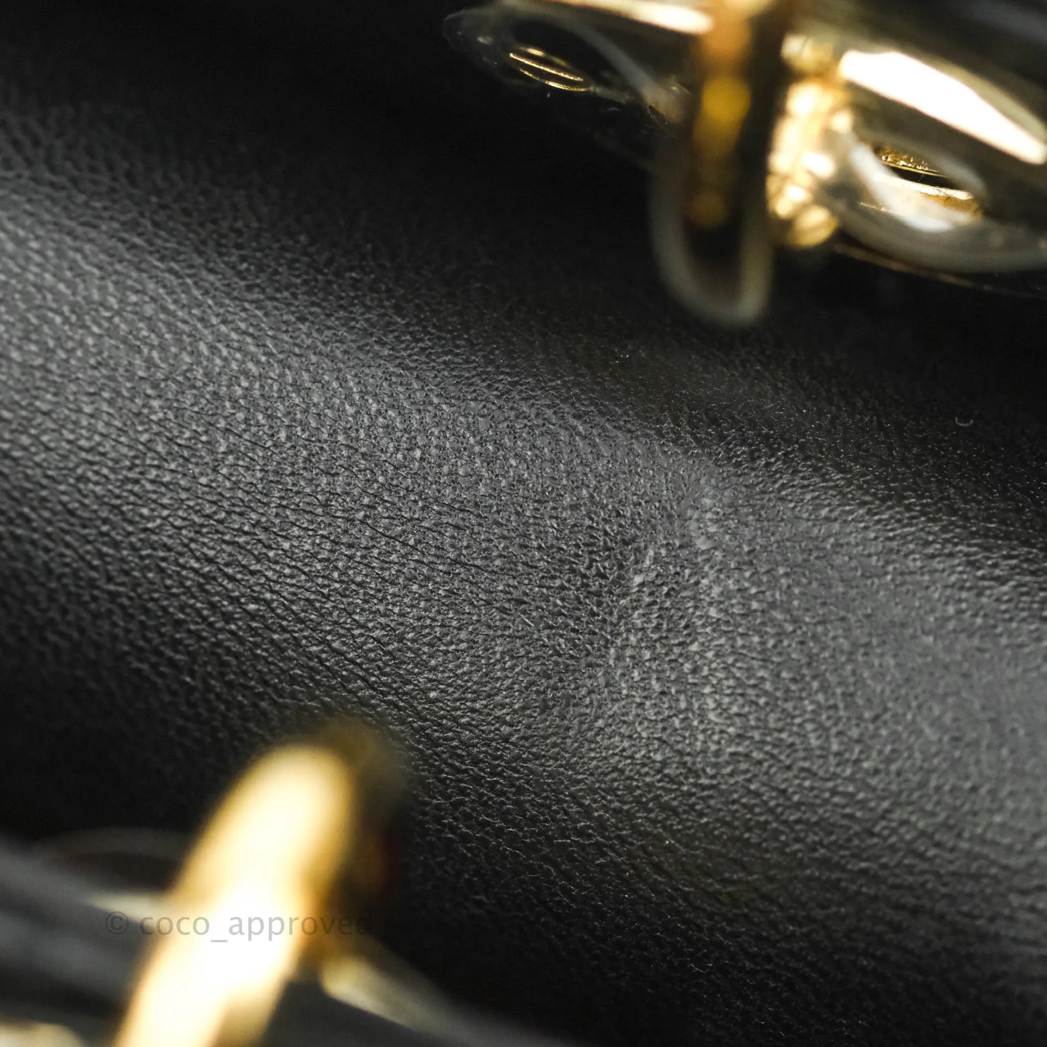 Christian Dior Lambskin My ABCDior Lady Dior Black Gold Hardware