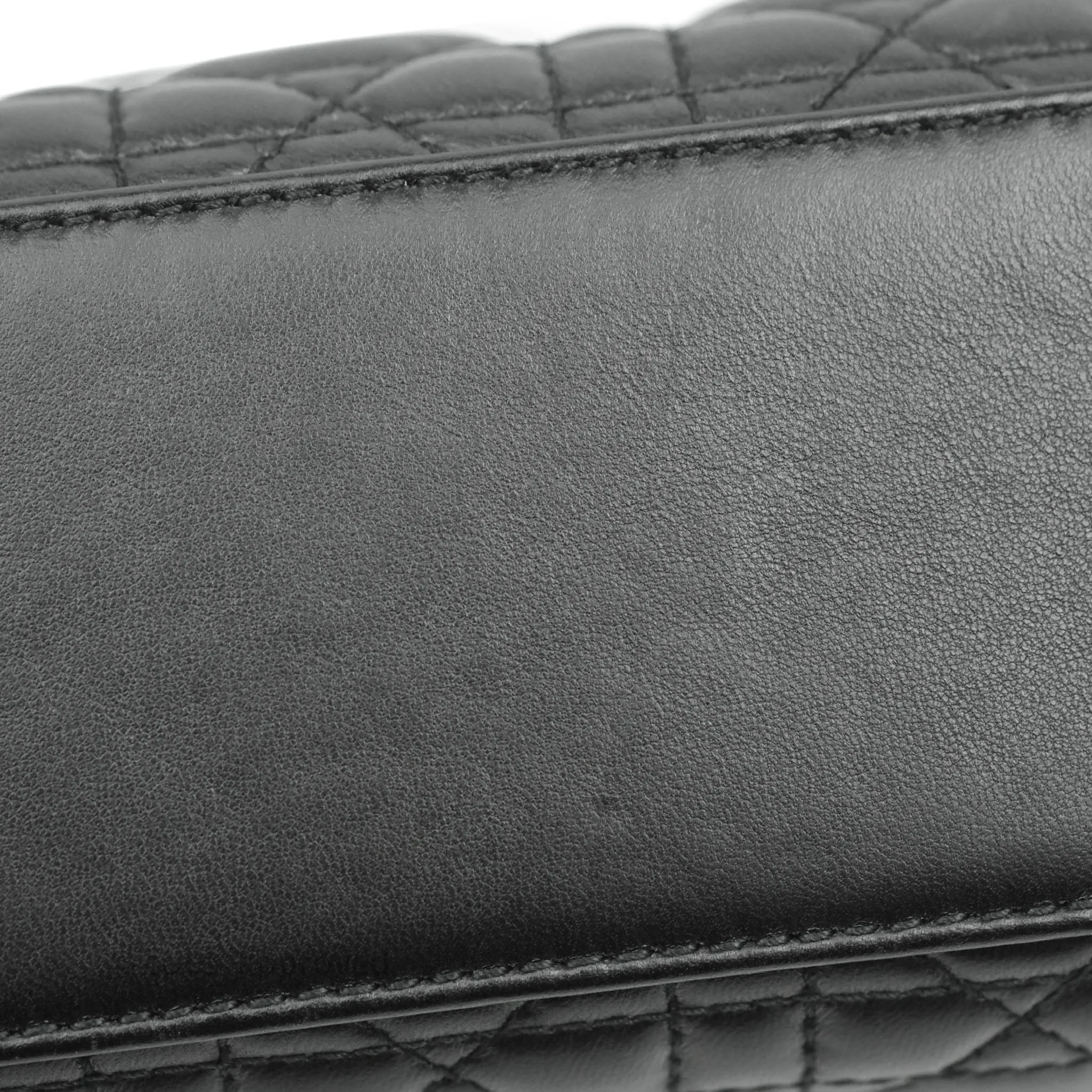Christian Dior Lambskin My ABCDior Lady Dior Black Gold Hardware