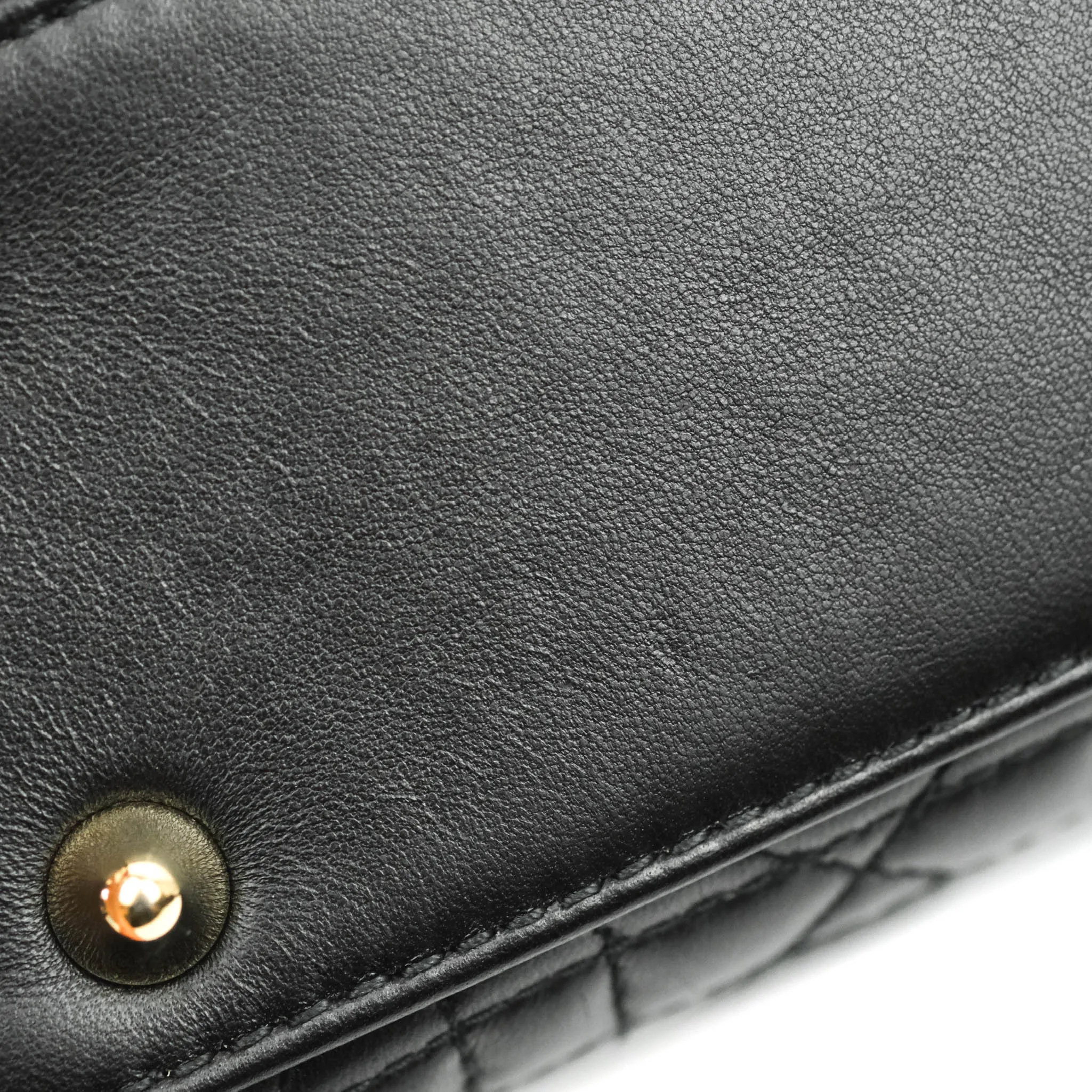 Christian Dior Lambskin My ABCDior Lady Dior Black Gold Hardware