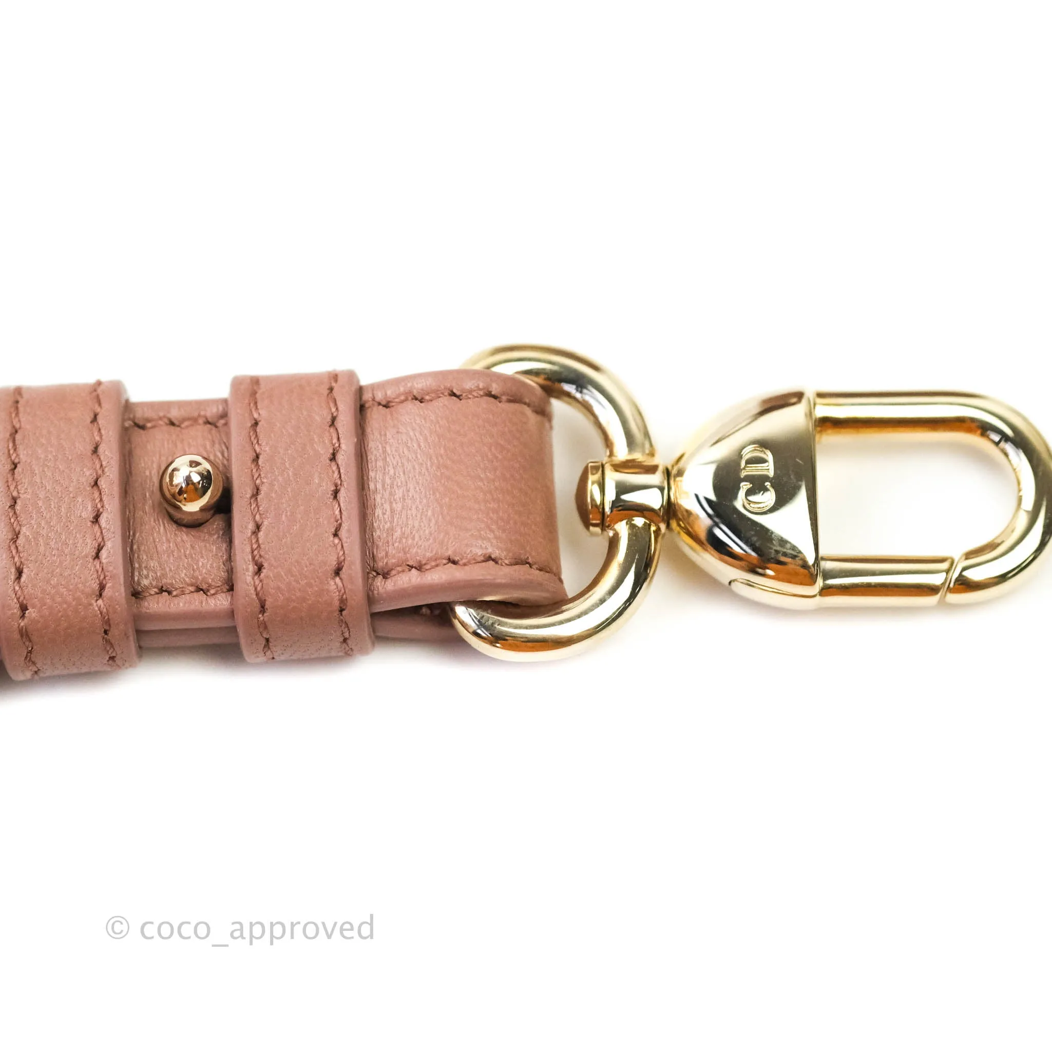 Christian Dior Lambskin My ABCDior Lady Dior Dark Beige Gold Hardware