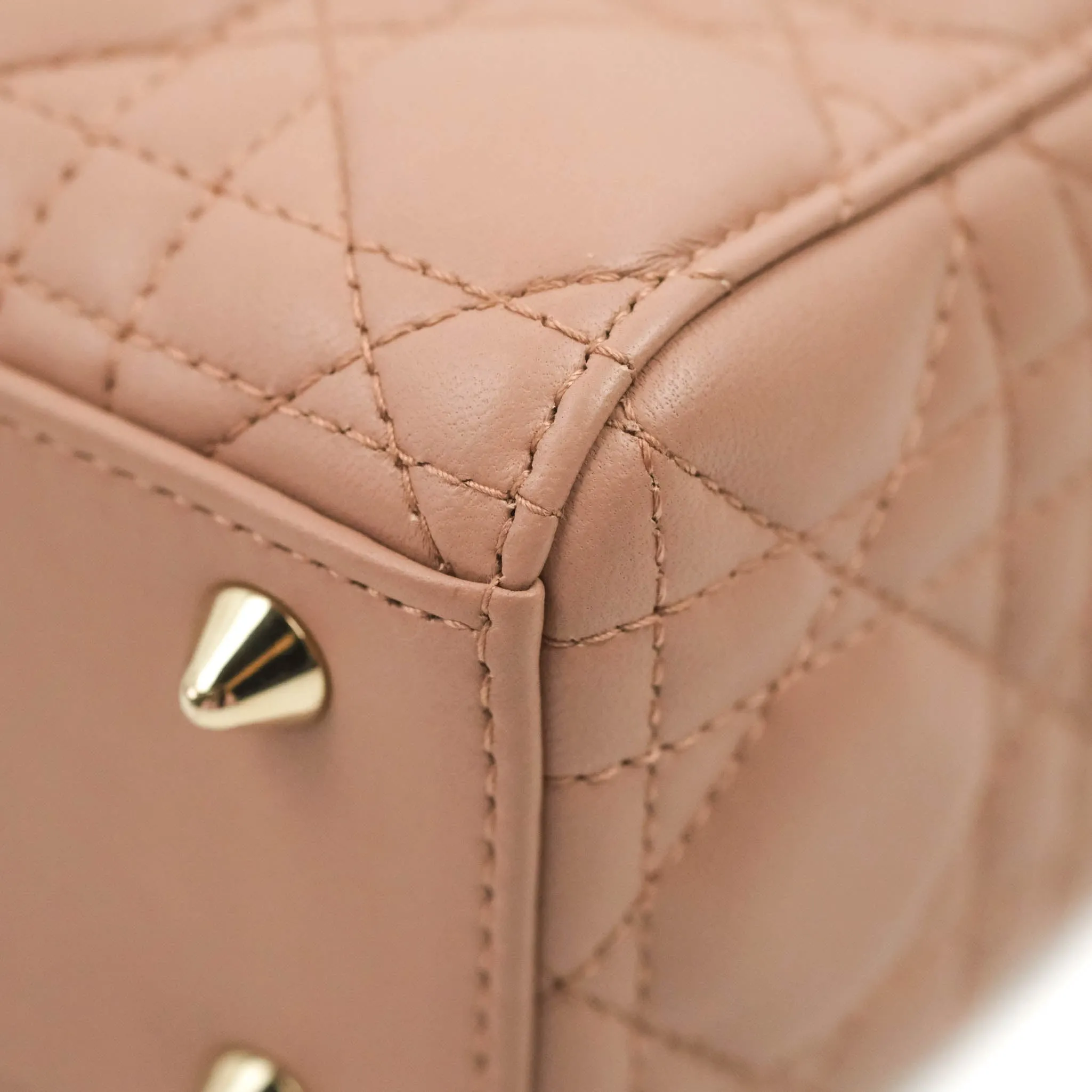 Christian Dior Lambskin My ABCDior Lady Dior Fard Gold Hardware