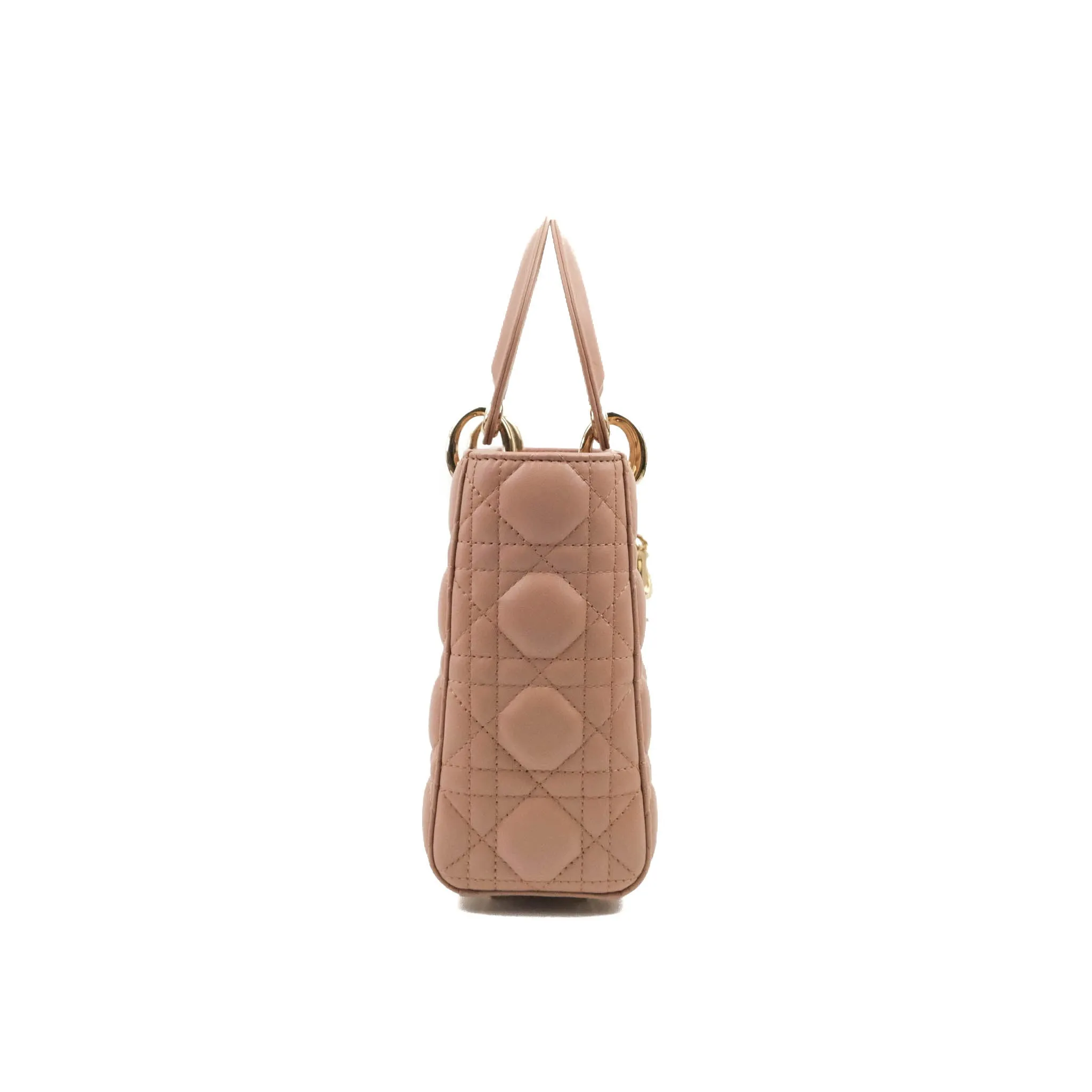 Christian Dior Lambskin My ABCDior Lady Dior Fard Gold Hardware