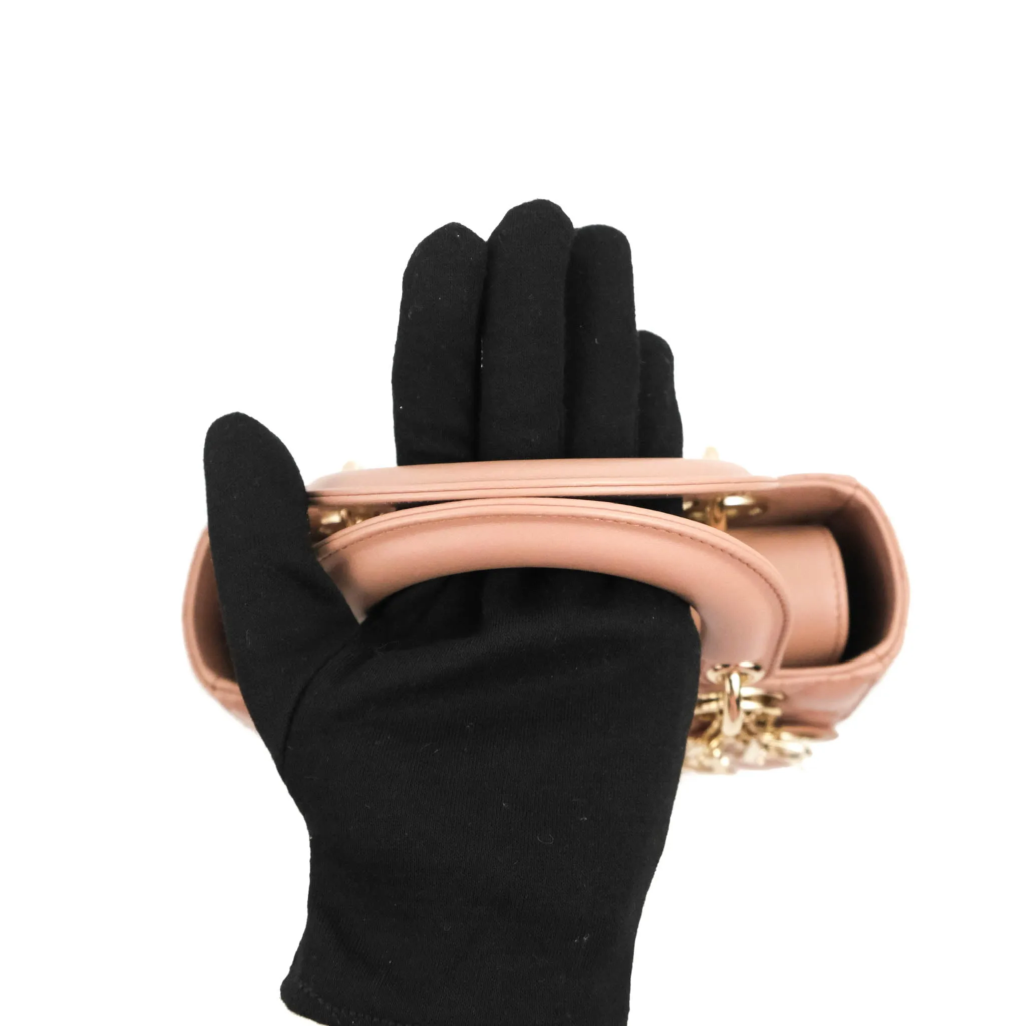 Christian Dior Lambskin My ABCDior Lady Dior Fard Gold Hardware